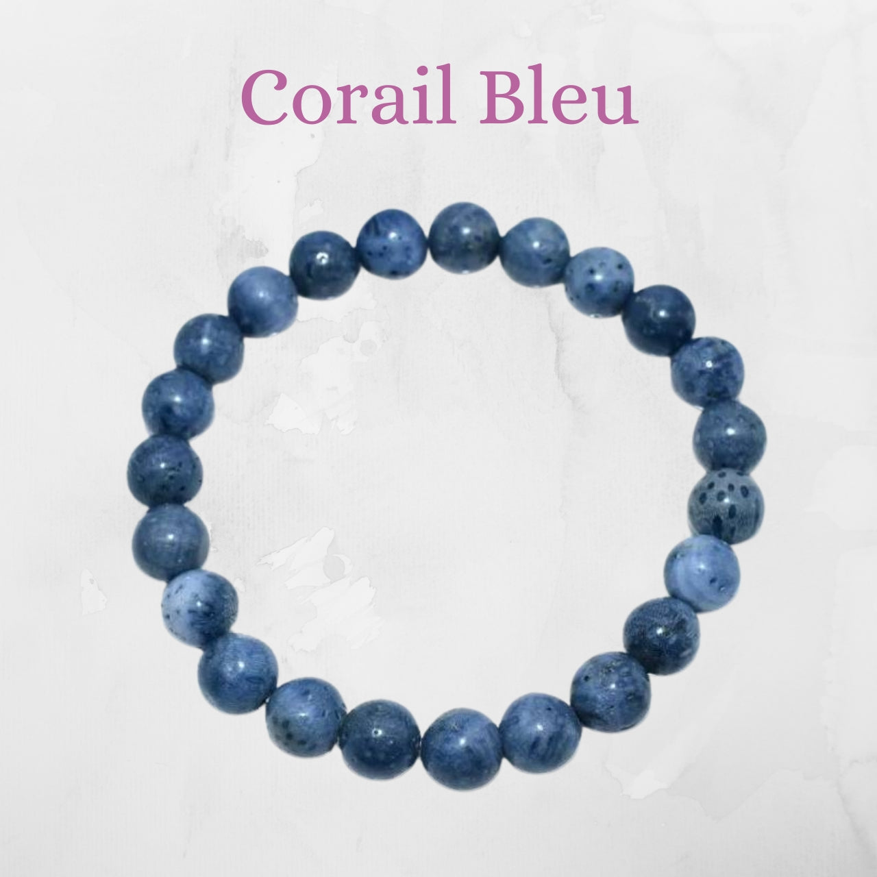 Bougie Bijoux des Lunes Karma - Bracelet Corail Bleu