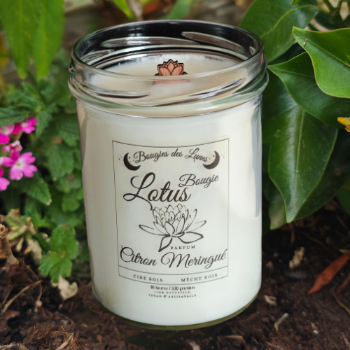 Bougie Lotus - Citron Meringué
