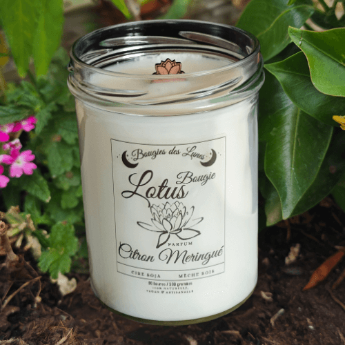 Bougie Lotus - Citron Meringué