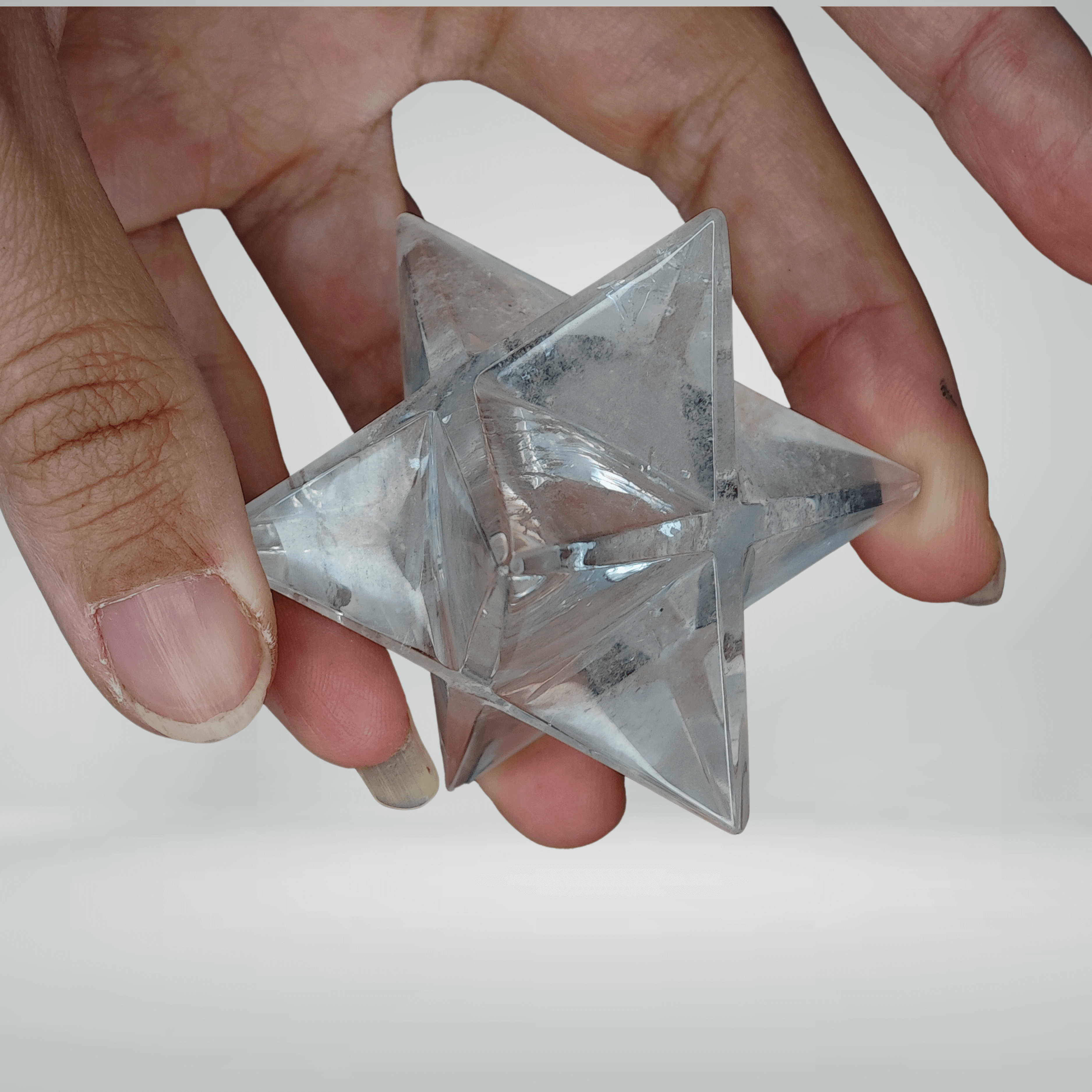 Merkaba - Quartz Hyalin - 5,1cm - Oracles & Lunes