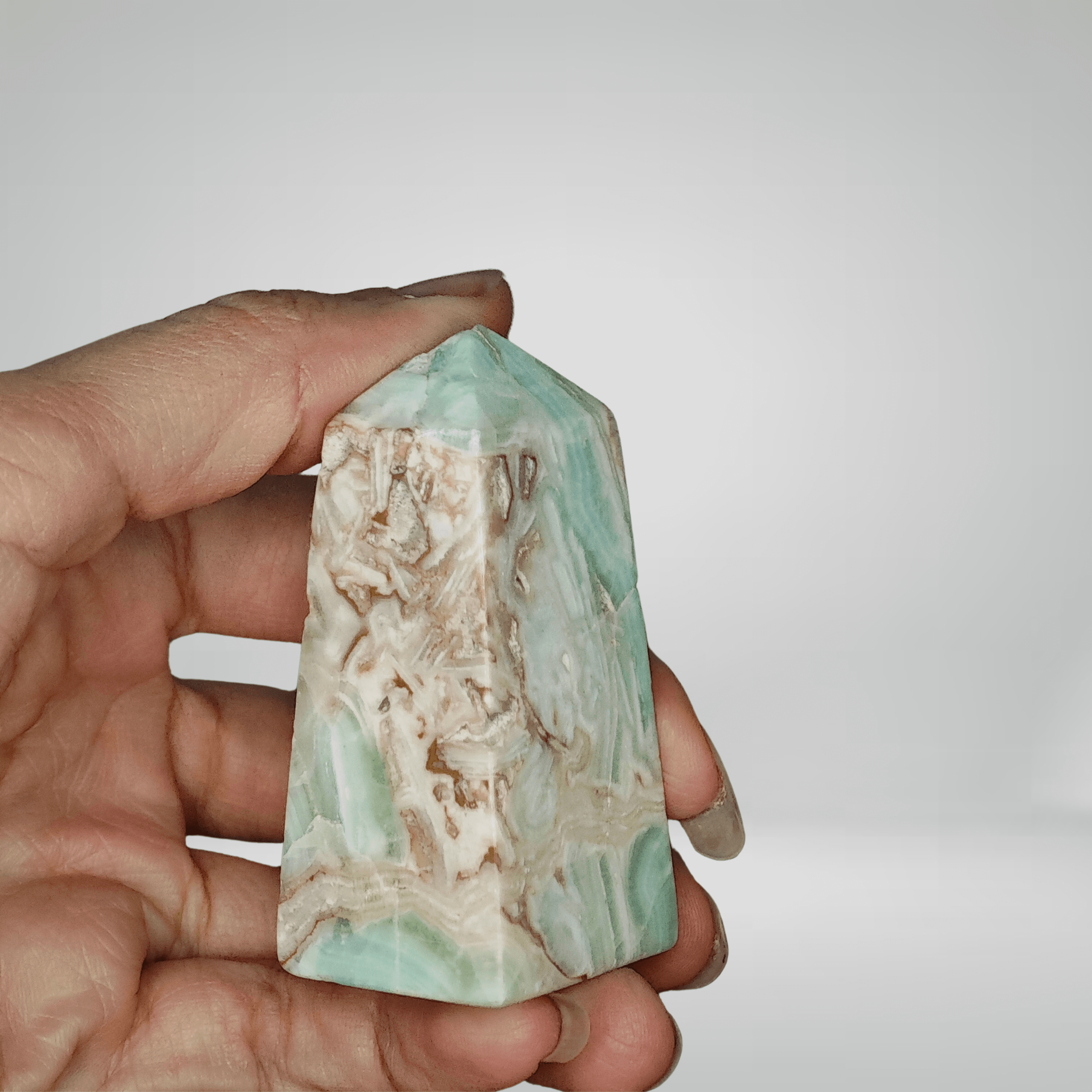 Aragonite Bleue - EXTRA - Pointe - Oracles & Lunes
