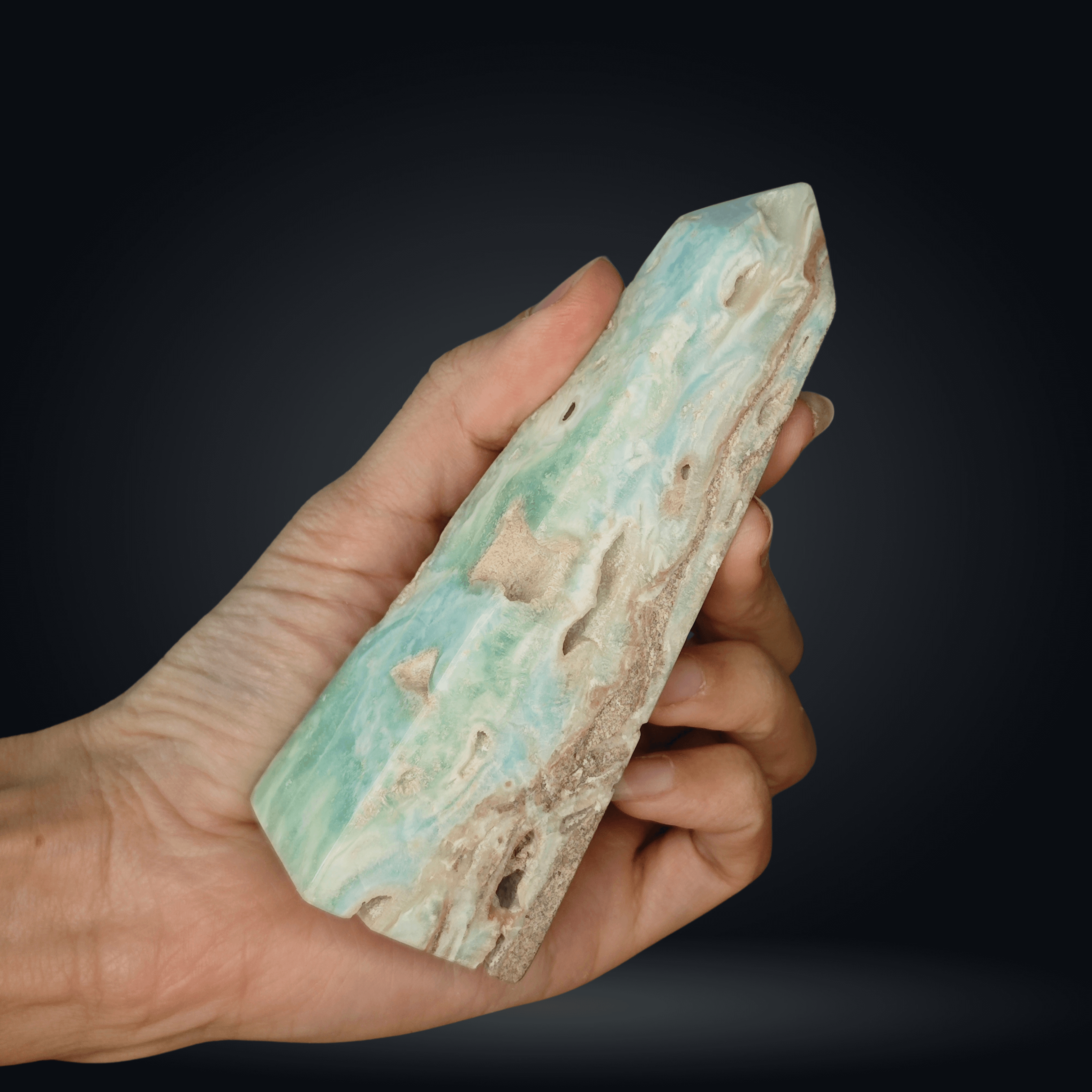 aragonite bleue grande tour