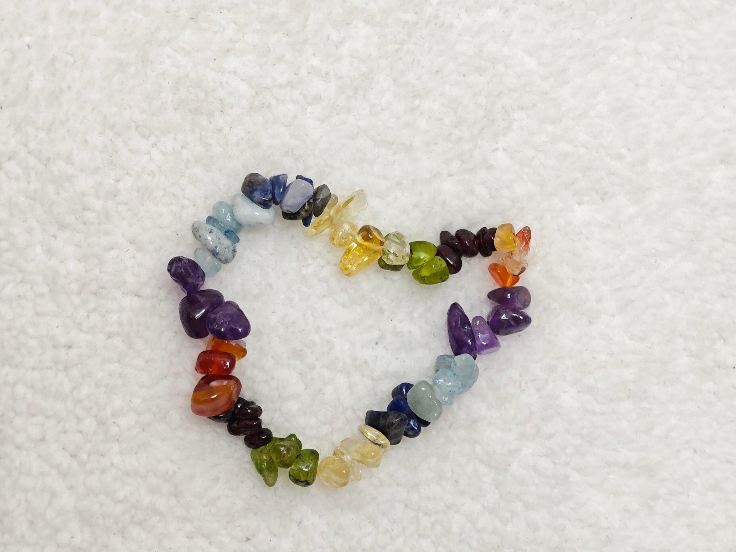 Bracelet - 7 chakras - A - Baroque - Oracles & Lunes