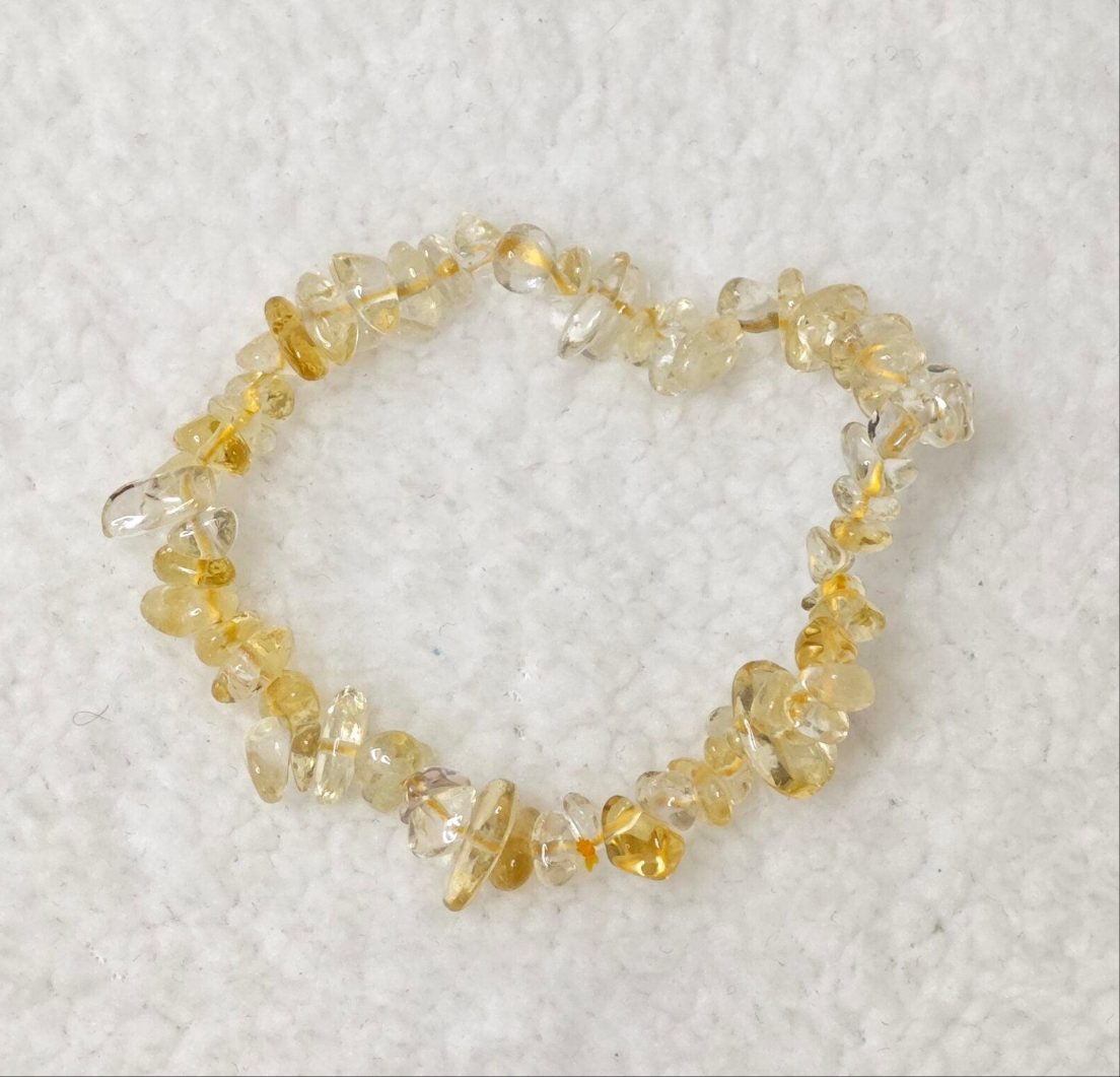 Bracelet - Citrine Naturelle - Baroque - Oracles & Lunes