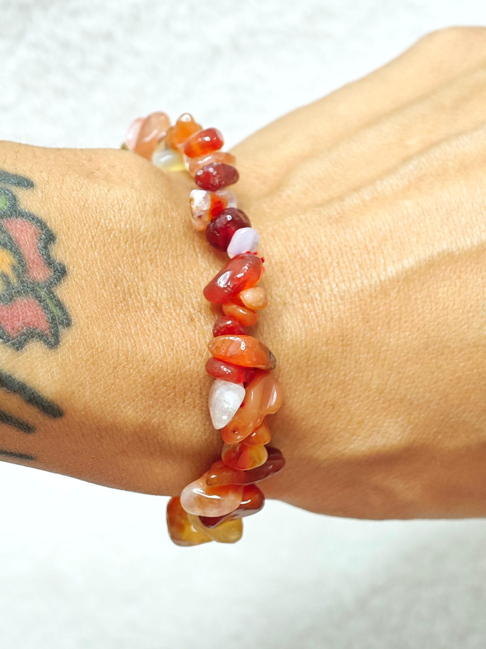 Bracelet - Cornaline - A - Baroque - Oracles & Lunes