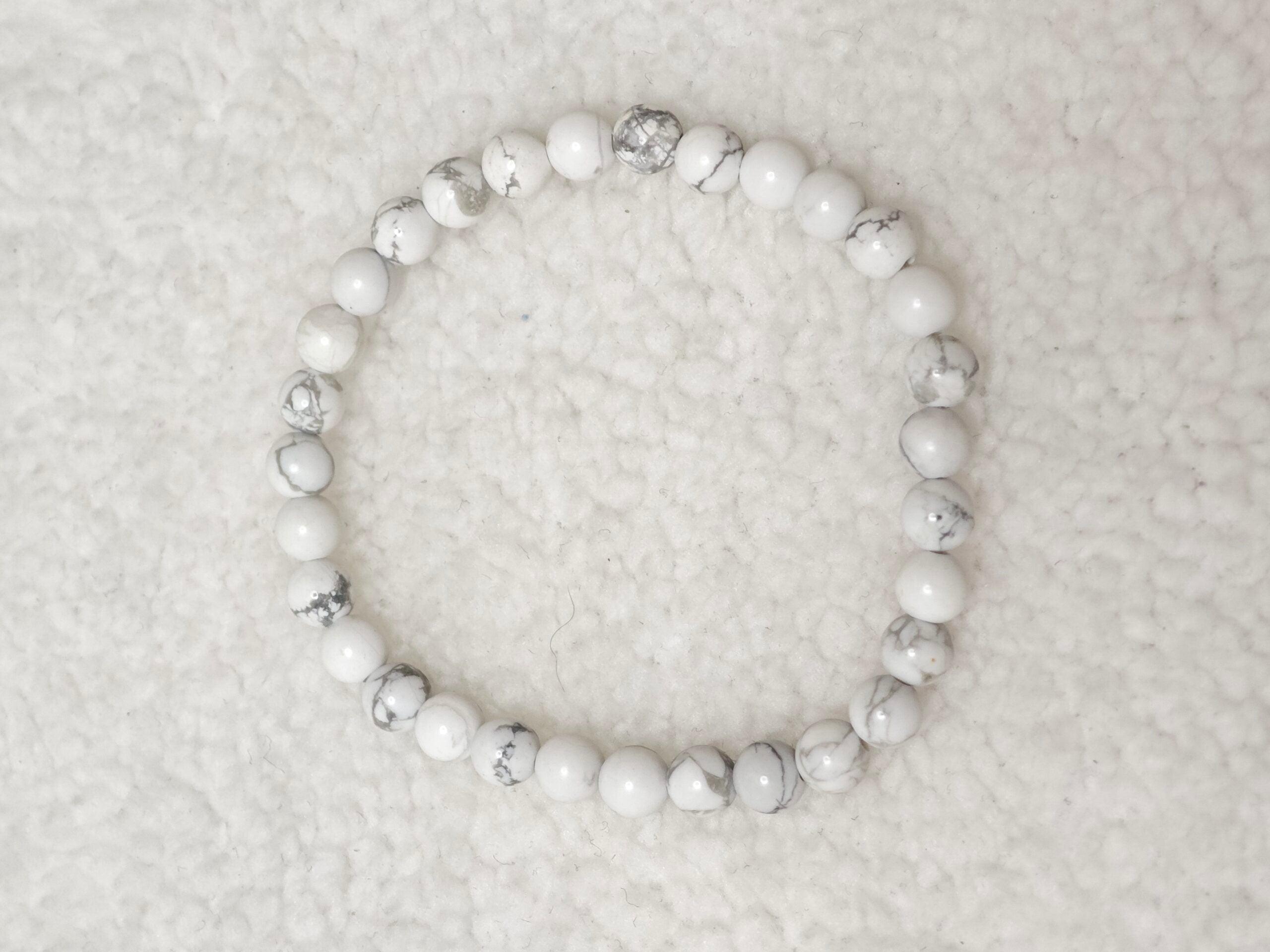 Bracelet - Howlite - A - Oracles & Lunes