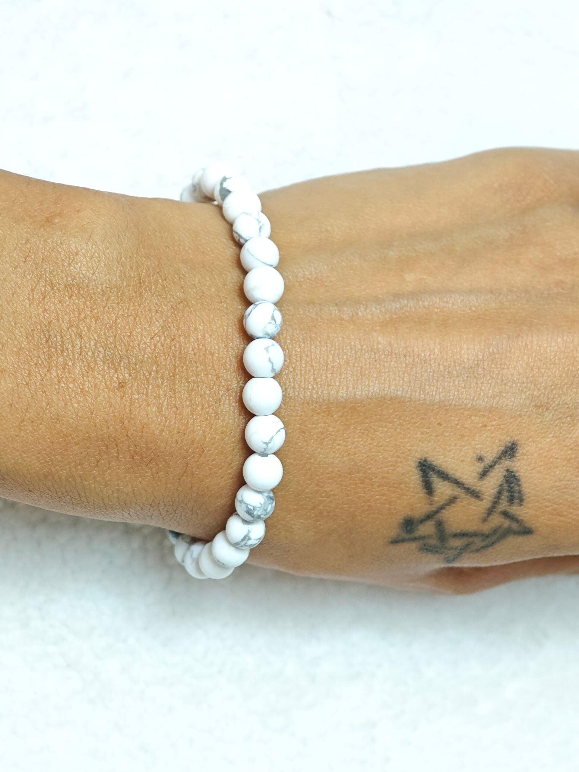 Bracelet - Howlite - A - Oracles & Lunes