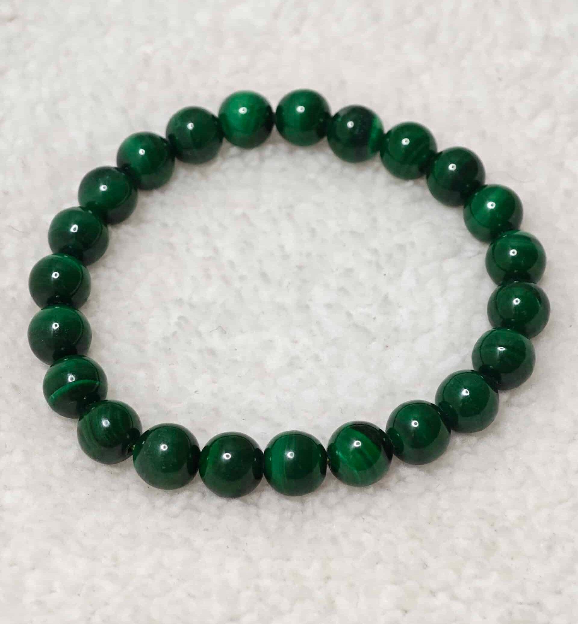 Bracelet - Malachite foncée - AA - Oracles & Lunes