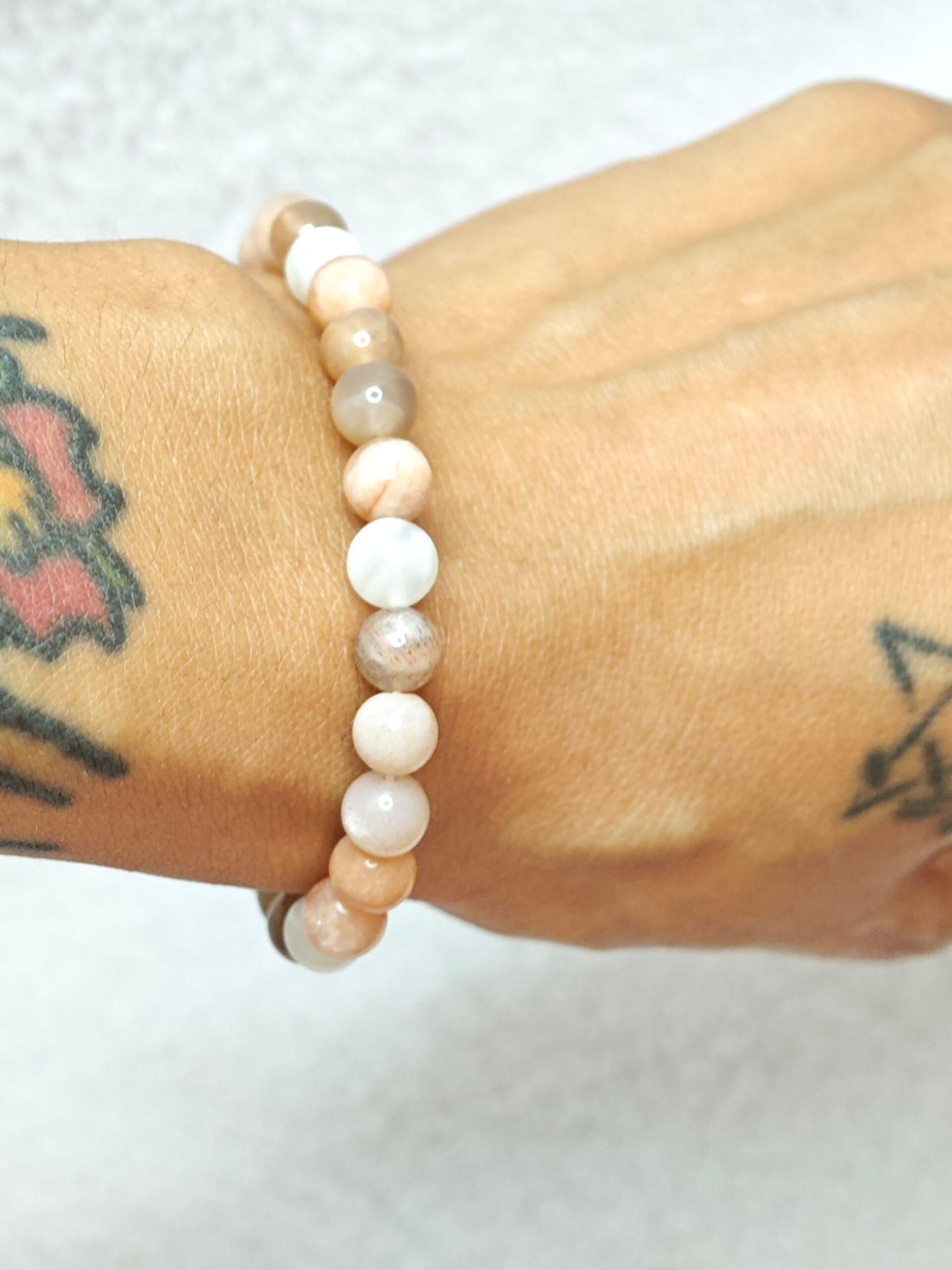 Bracelet - Pierre de Lune Multicolore - AA - Oracles & Lunes