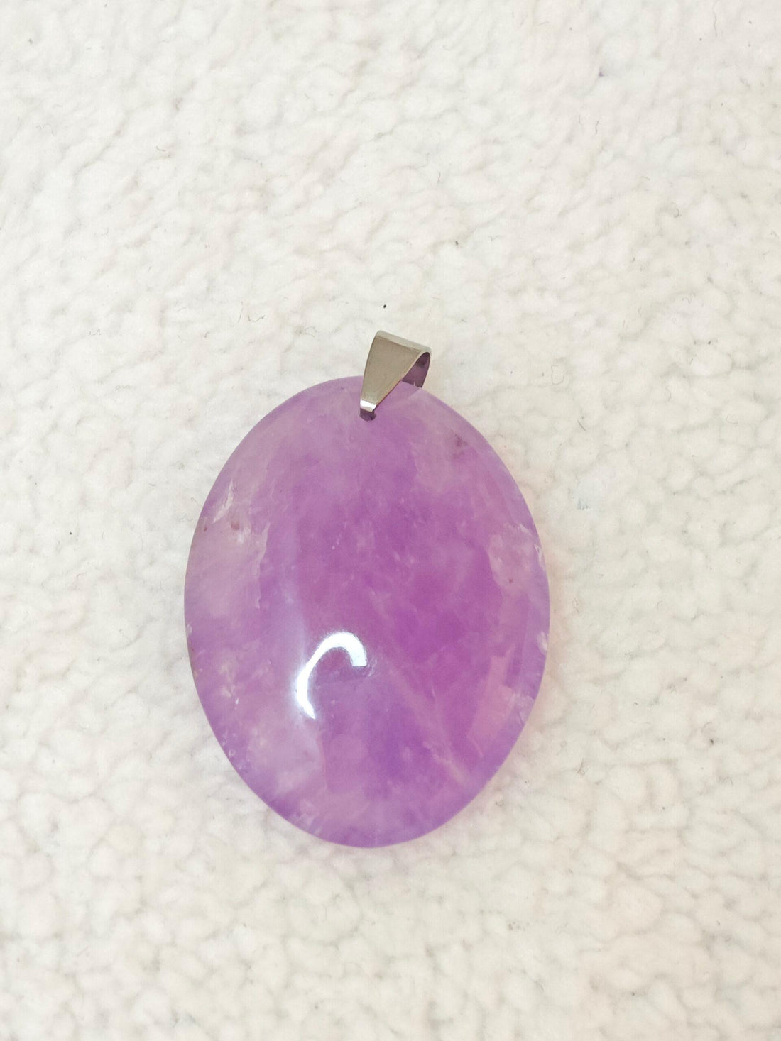 Pendentif - Améthyste – AA -Ovale - Oracles & Lunes
