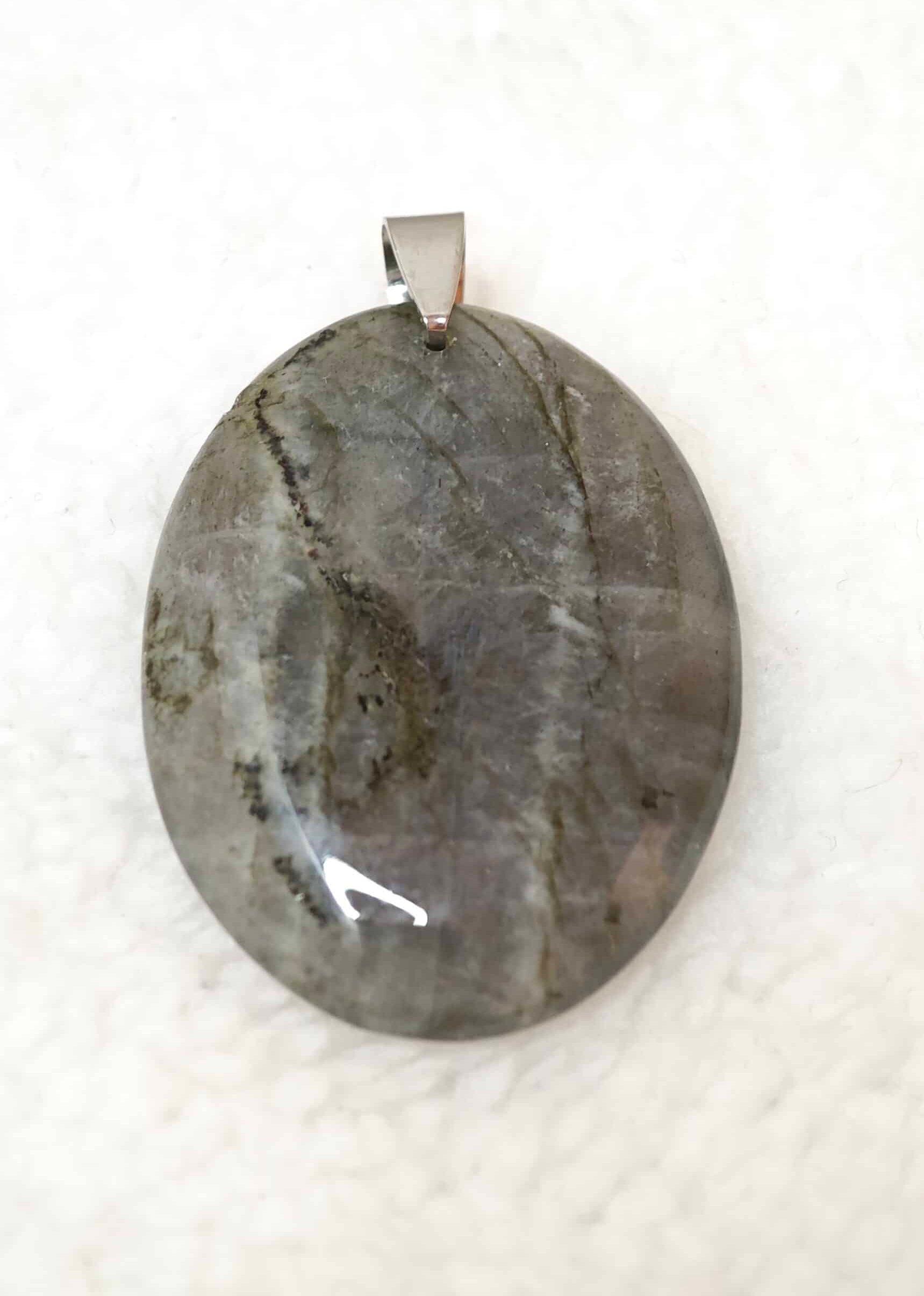 Pendentif Labradorite Violette - AA - Ovale - Oracles & Lunes