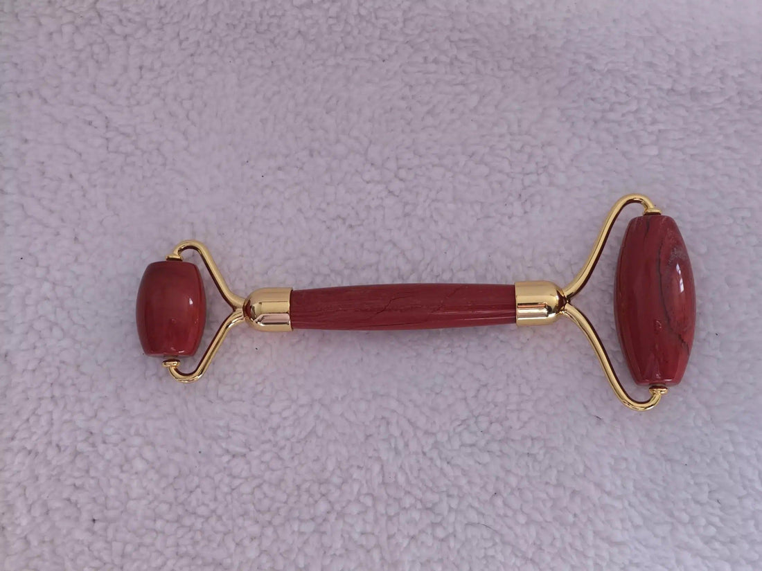Rouleau de massage - Jaspe rouge - A - Oracles & Lunes