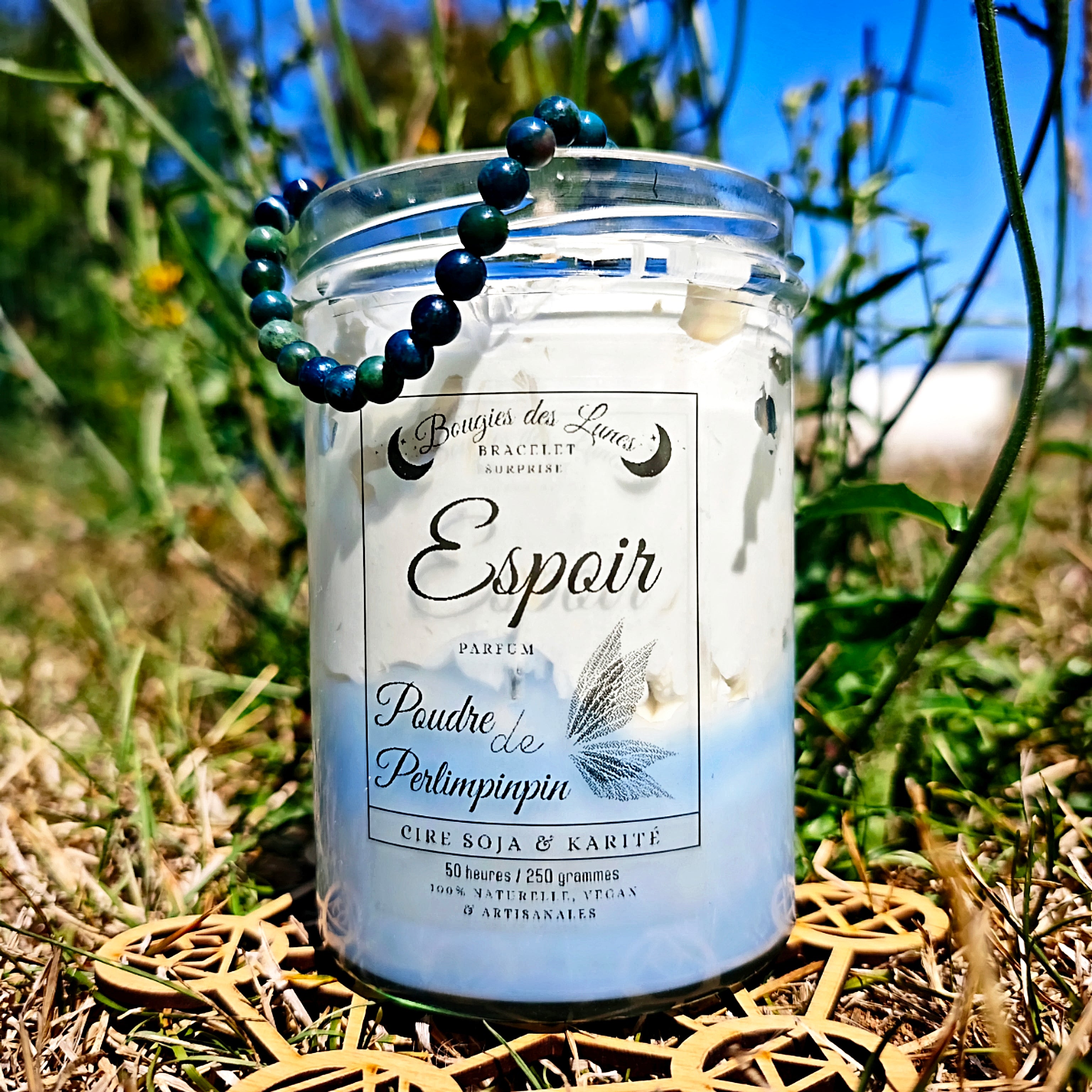 Bougie Bijoux des Lunes - Espoir - Oracles & Lunes