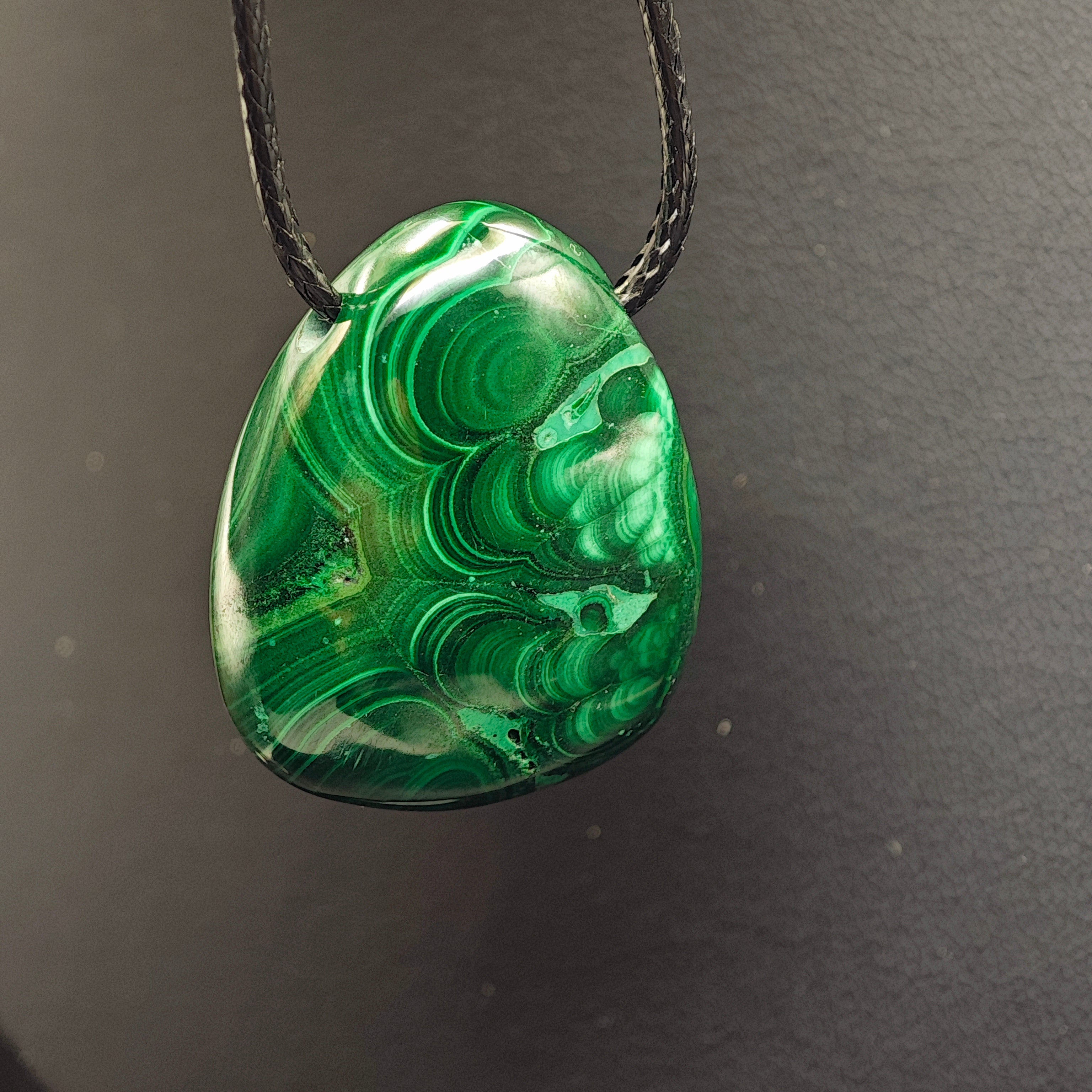 Pendentifs -Malachite - EXTRA - Sans Bellière - Oracles & Lunes