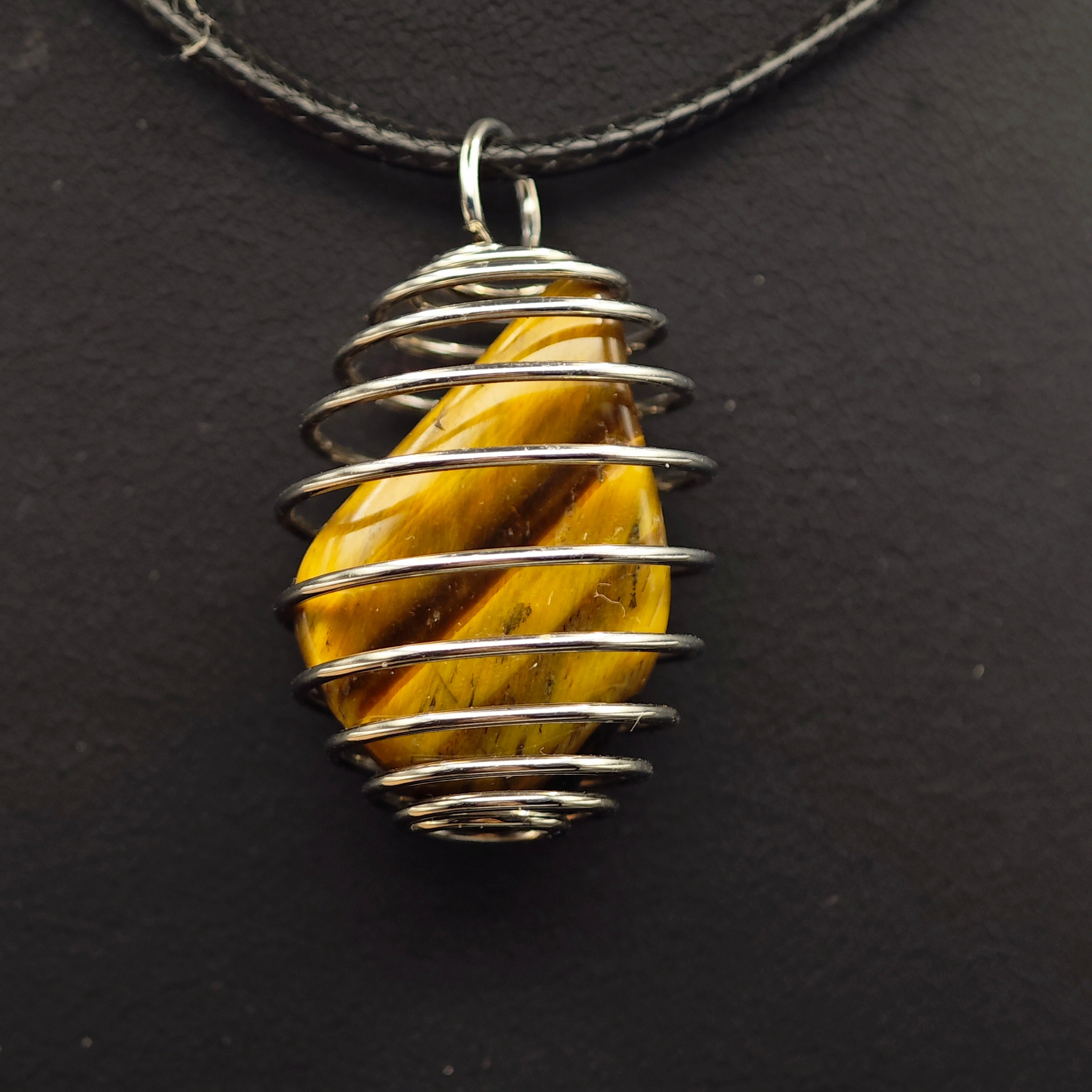 Pendentif Oeil de Tigre - Extra - Cage - Oracles & Lunes