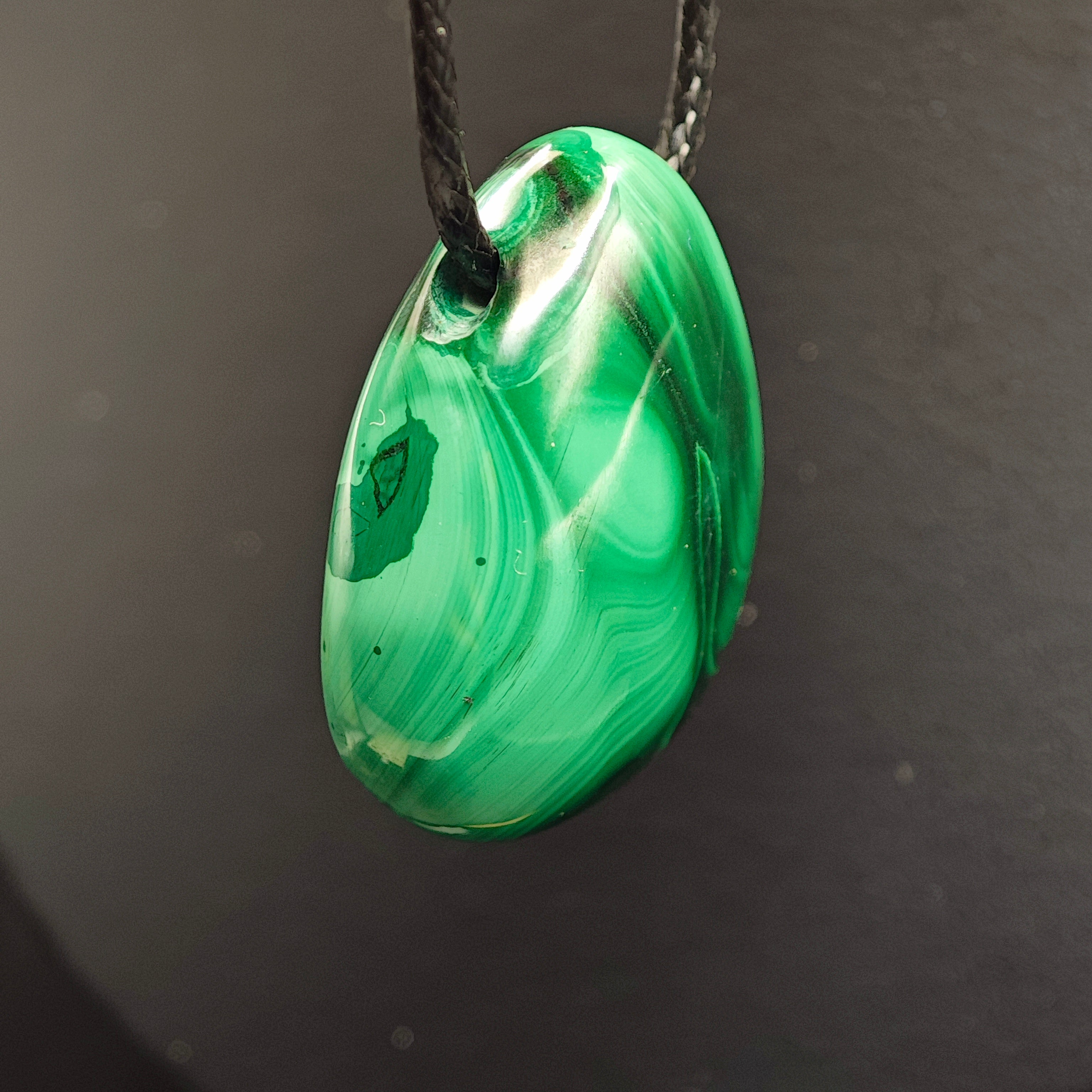 Pendentifs -Malachite - EXTRA - Sans Bellière - Oracles & Lunes