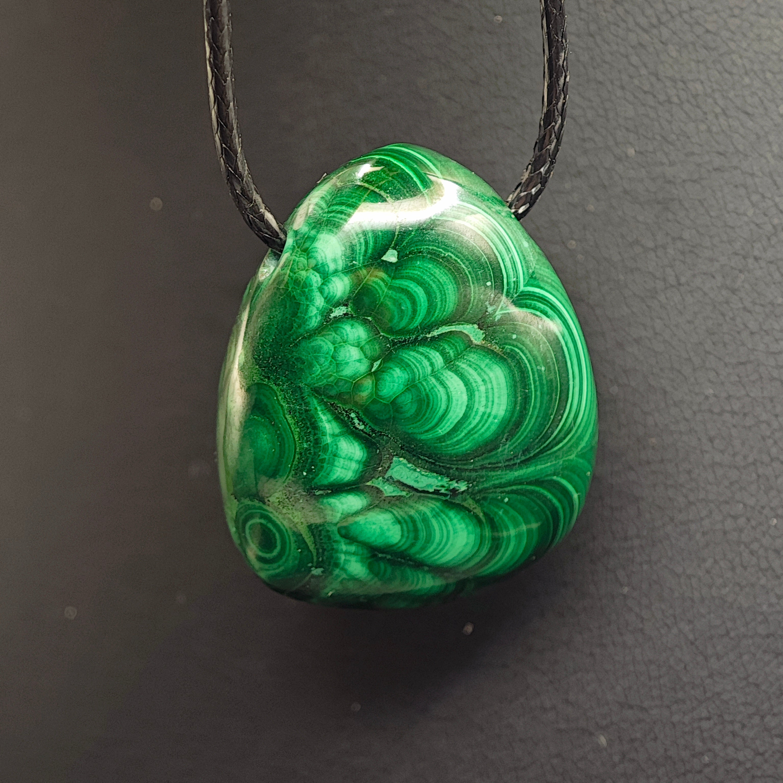 Pendentifs -Malachite - EXTRA - Sans Bellière - Oracles & Lunes