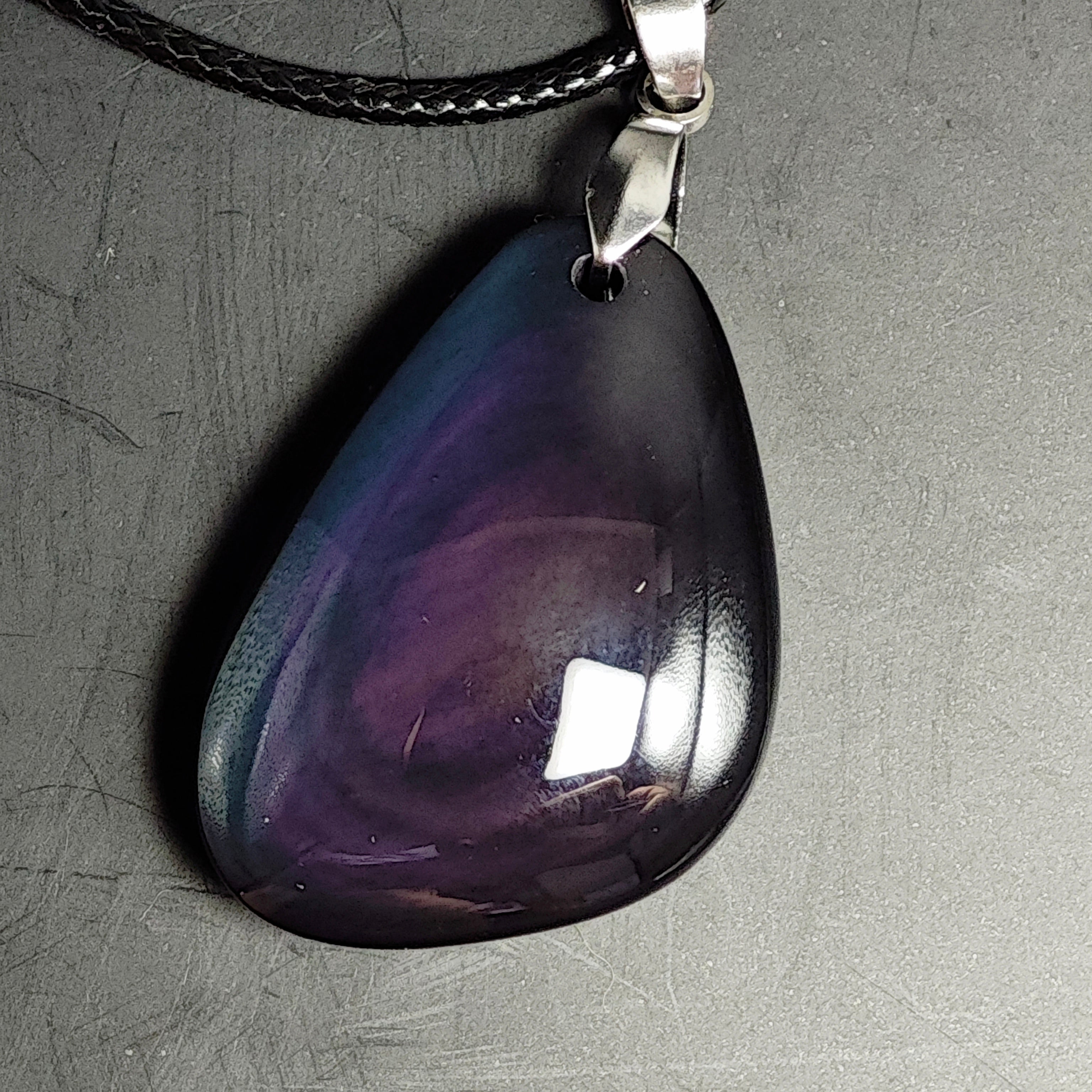 Pendentif - Obsidienne Arc-en-ciel - Oracles & Lunes