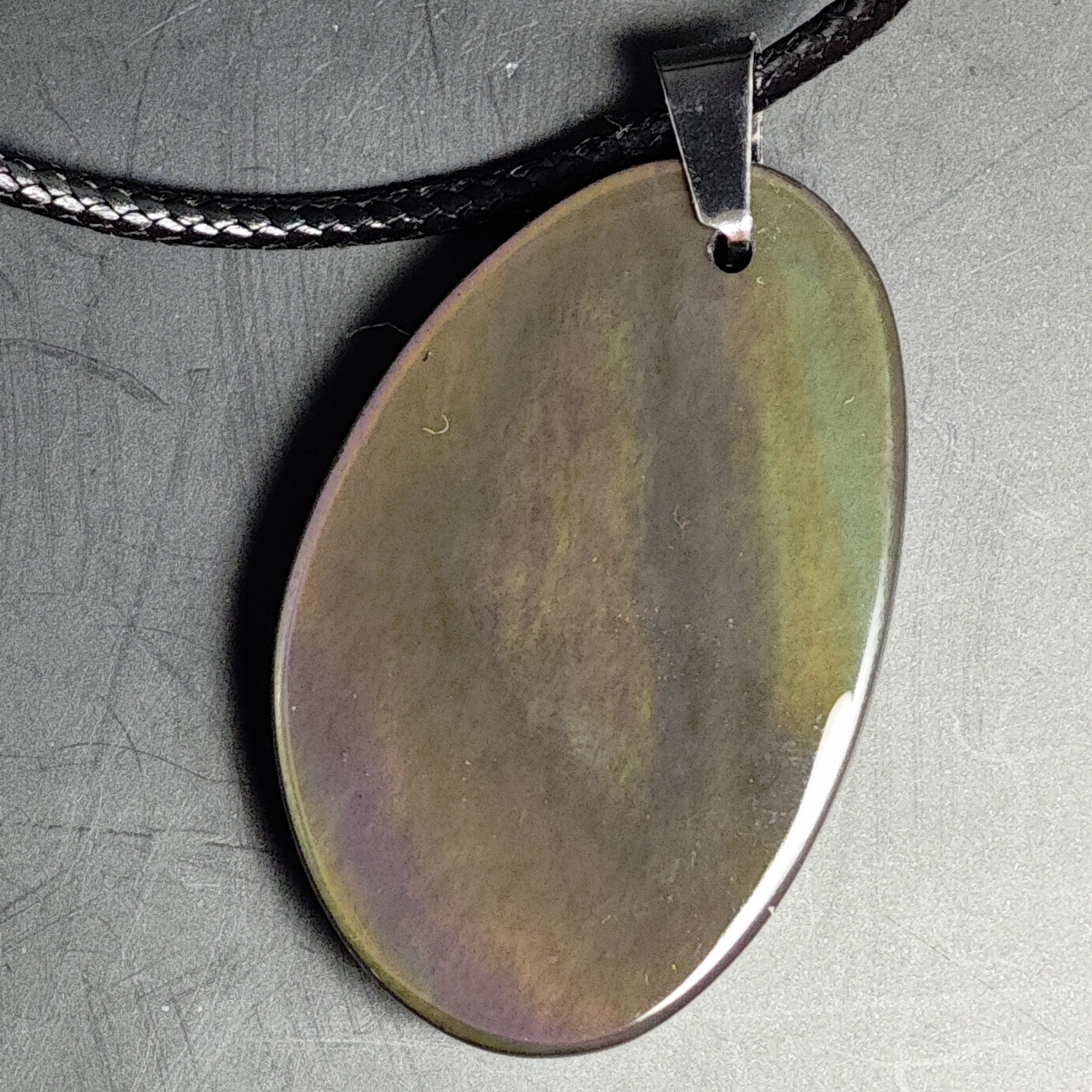 Pendentif - Obsidienne Arc-en-ciel - Oracles & Lunes