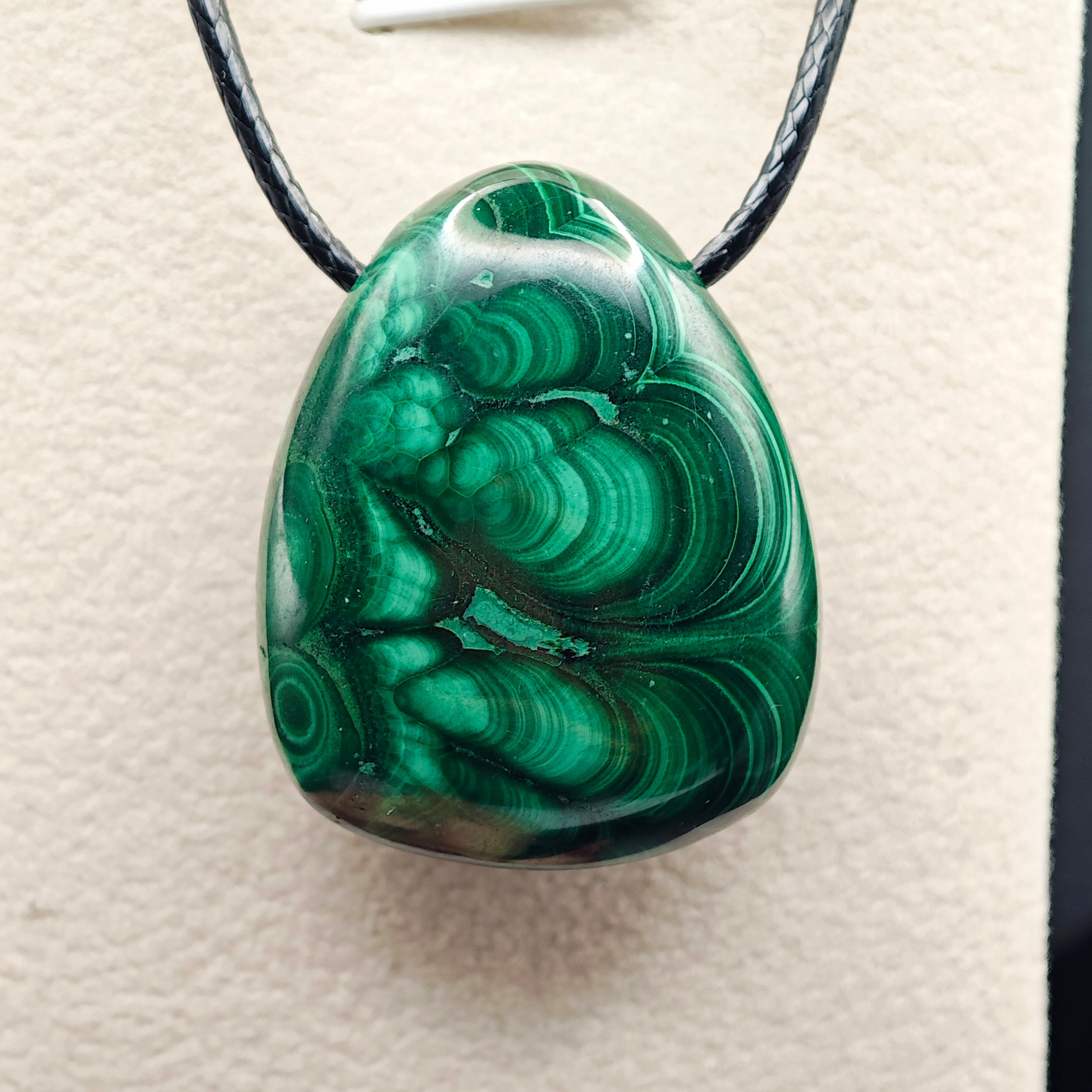 Pendentifs -Malachite - EXTRA - Sans Bellière - Oracles & Lunes