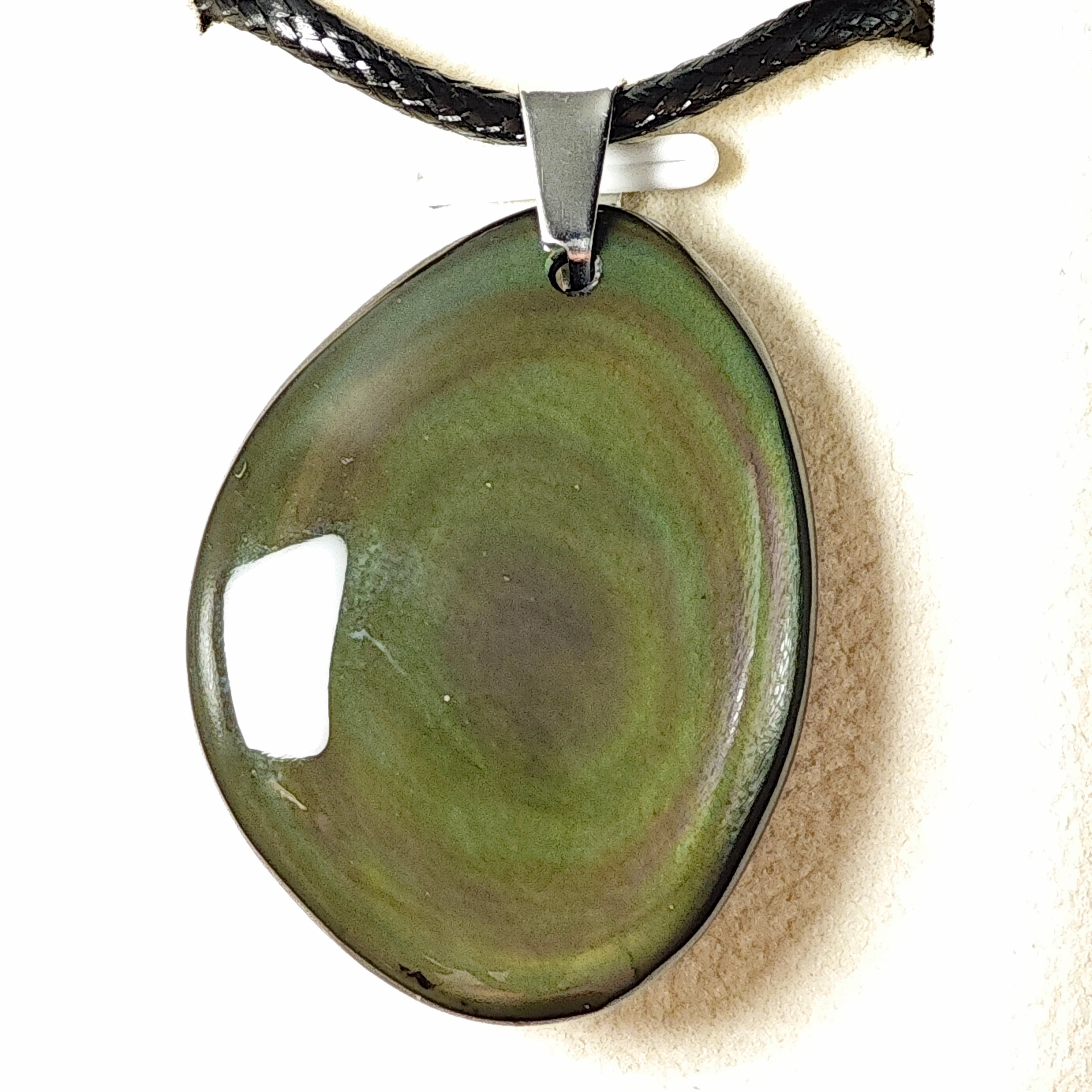 Pendentif - Obsidienne Arc-en-ciel - Oracles & Lunes
