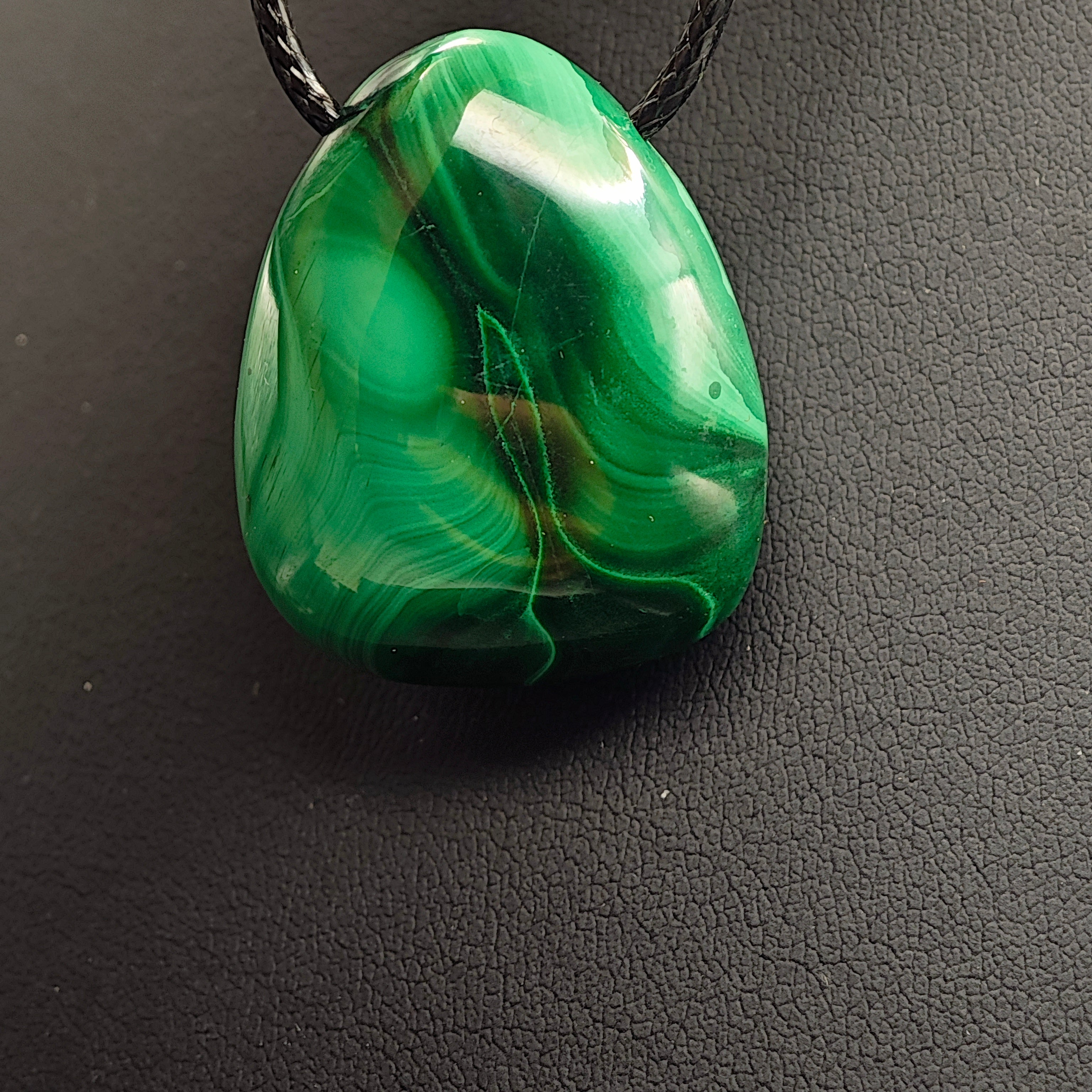 Pendentifs -Malachite - EXTRA - Sans Bellière - Oracles & Lunes