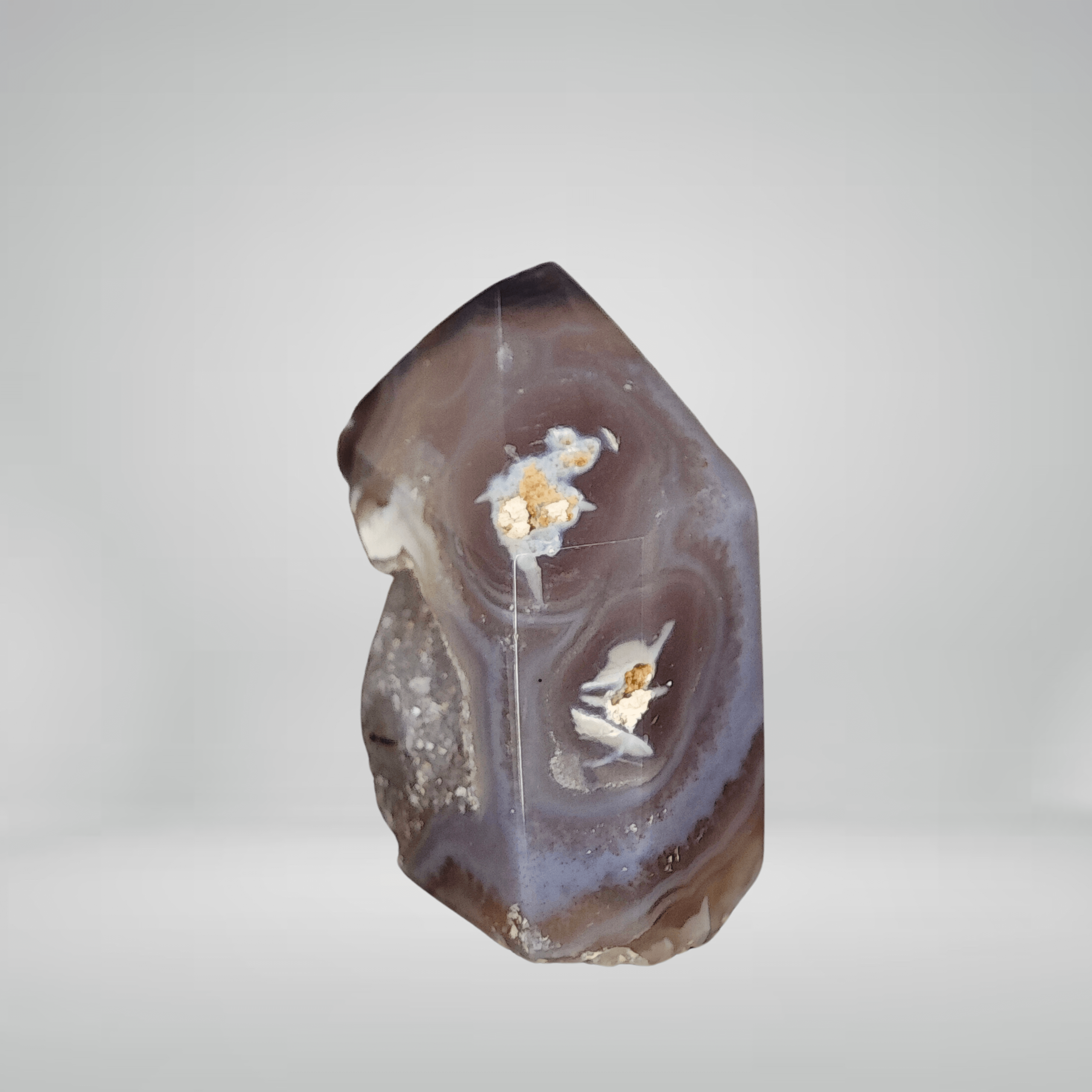 Agate avec cristallisation - Pointes - Oracles & Lunes