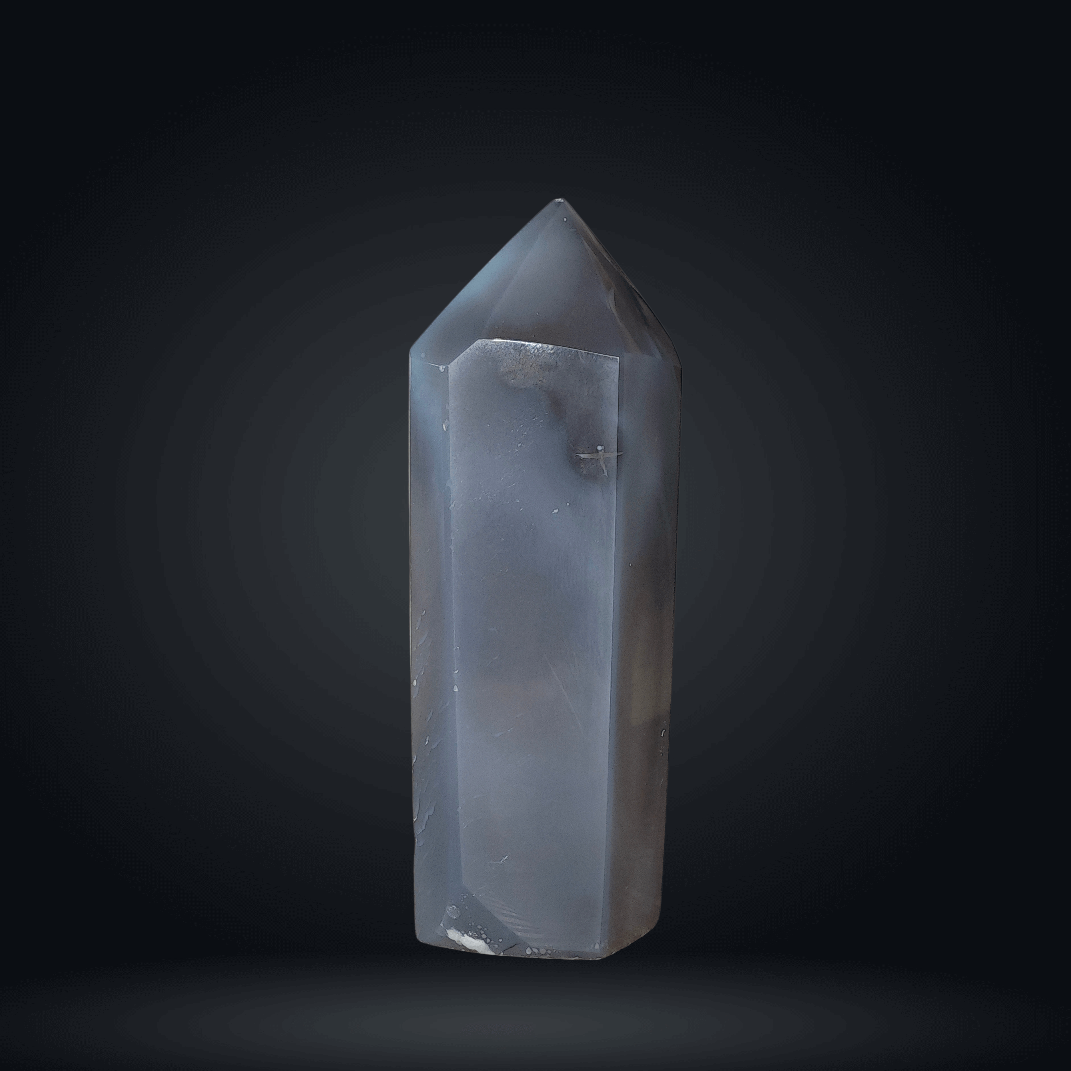 Agate avec cristallisation - Pointes - Oracles & Lunes