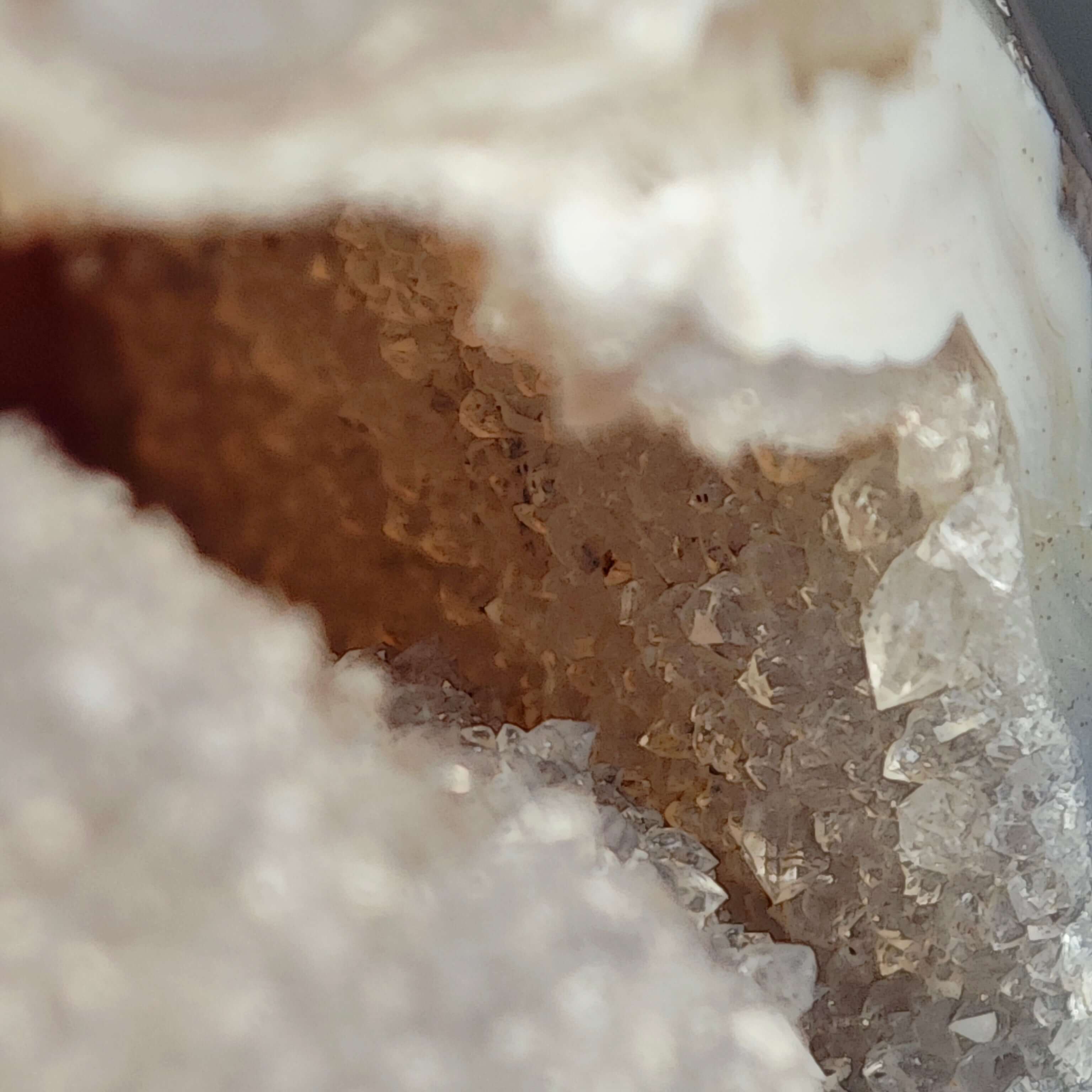 Agate avec cristallisation - Pointes - Oracles & Lunes