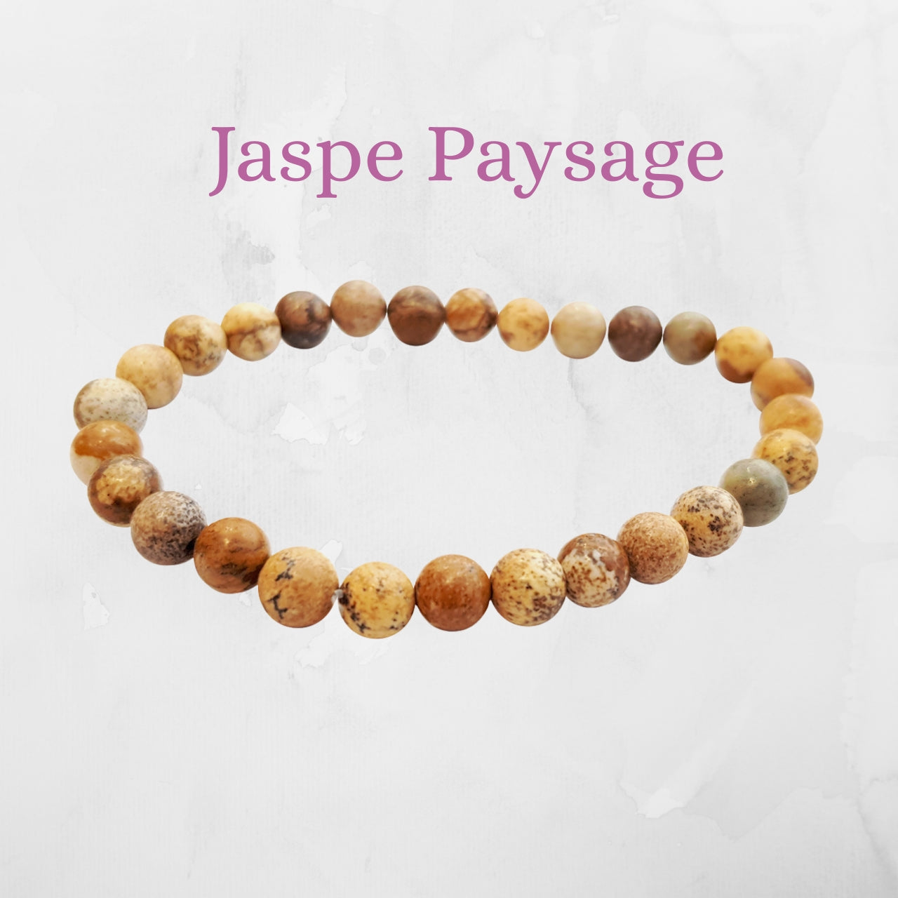 Bougie Bijoux des Lunes Lâcher-Prise - Bracelet Jaspe Paysage
