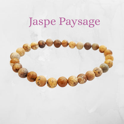 Bougie Bijoux des Lunes Lâcher-Prise - Bracelet Jaspe Paysage