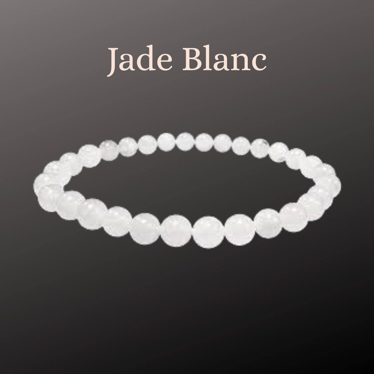 Bougie Bijoux des Lunes Lâcher-Prise - Bracelet Jade Blanc