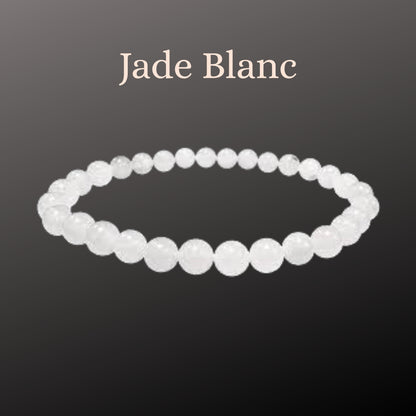 Bougie Bijoux des Lunes Lâcher-Prise - Bracelet Jade Blanc