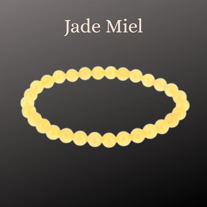 Bougie Bijoux des Lunes Prospérité - Bracelet Jade Miel