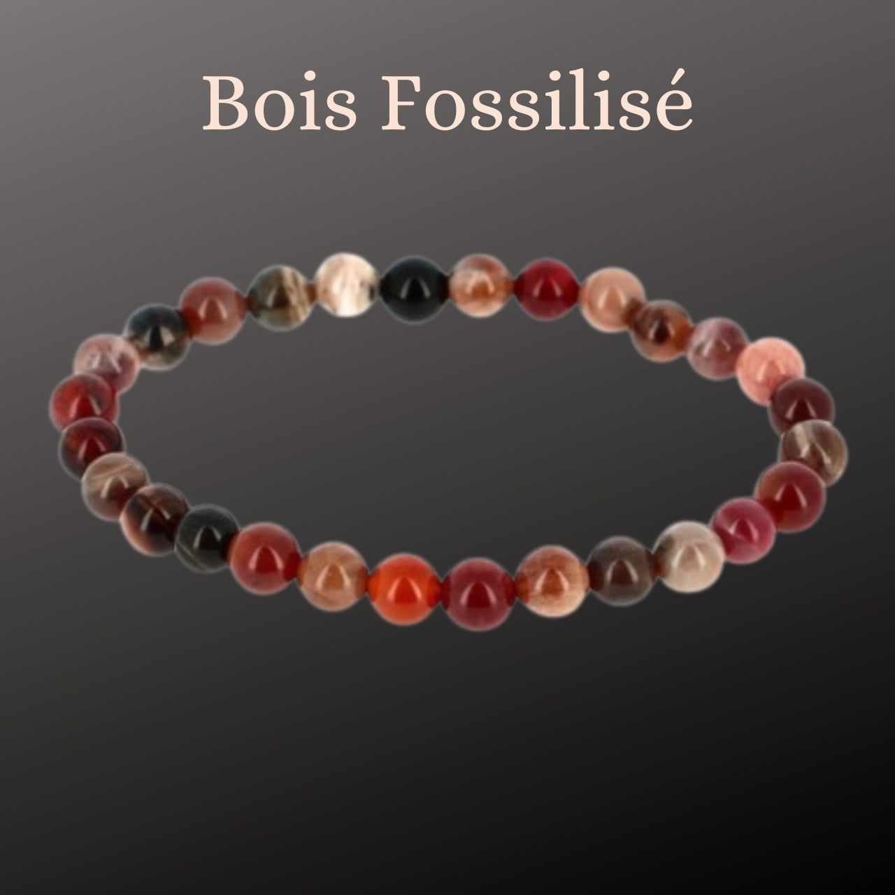 Bougie Bijoux des Lunes Karma - Bracelet Bois Fossilisé