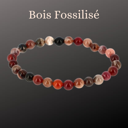 Bougie Bijoux des Lunes Karma - Bracelet Bois Fossilisé