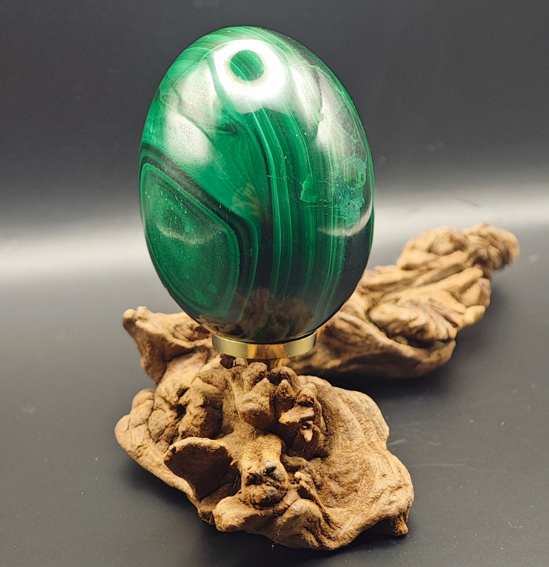 Malachite - EXTRA - Oeuf - 150g - Oracles &amp; Lunes