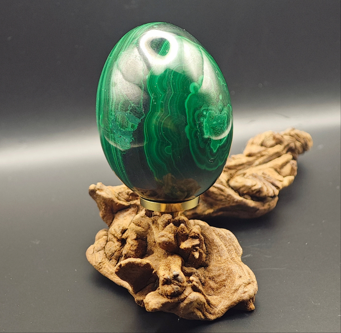 Malachite - EXTRA - Oeuf - 150g - Oracles &amp; Lunes