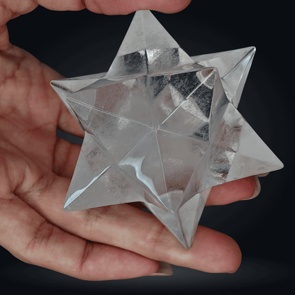 Étoile de Sirius - Quartz Hyalin - 6,6cm - Oracles &amp; Lunes