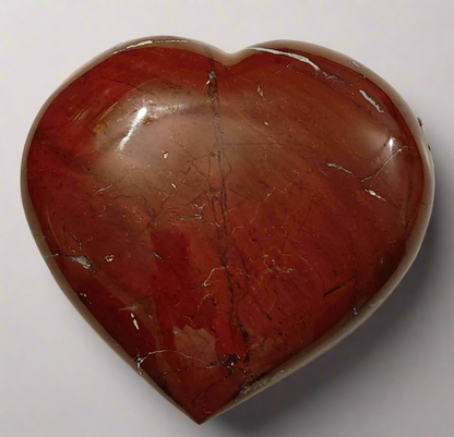 Jaspe Rouge - Coeur EXTRA - 480g - Oracles &amp; Lunes