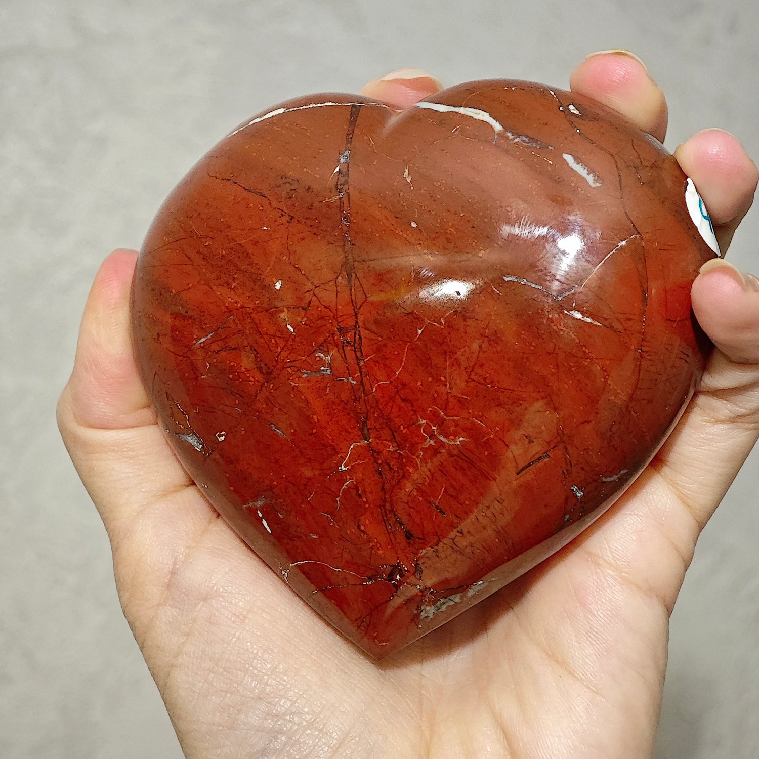Jaspe Rouge - Coeur EXTRA - 480g - Oracles &amp; Lunes