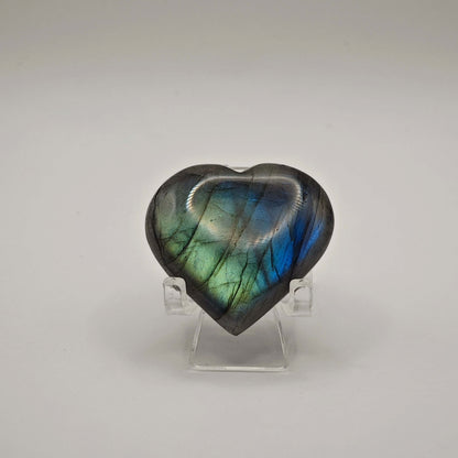Labradorite Bleue - Coeur EXTRA - 25g - Oracles &amp; Lunes