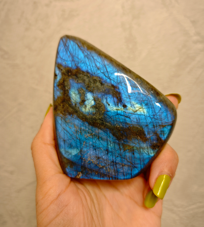 Labradorite bleue - Forme Libre EXTRA - 424g - Oracles &amp; Lunes