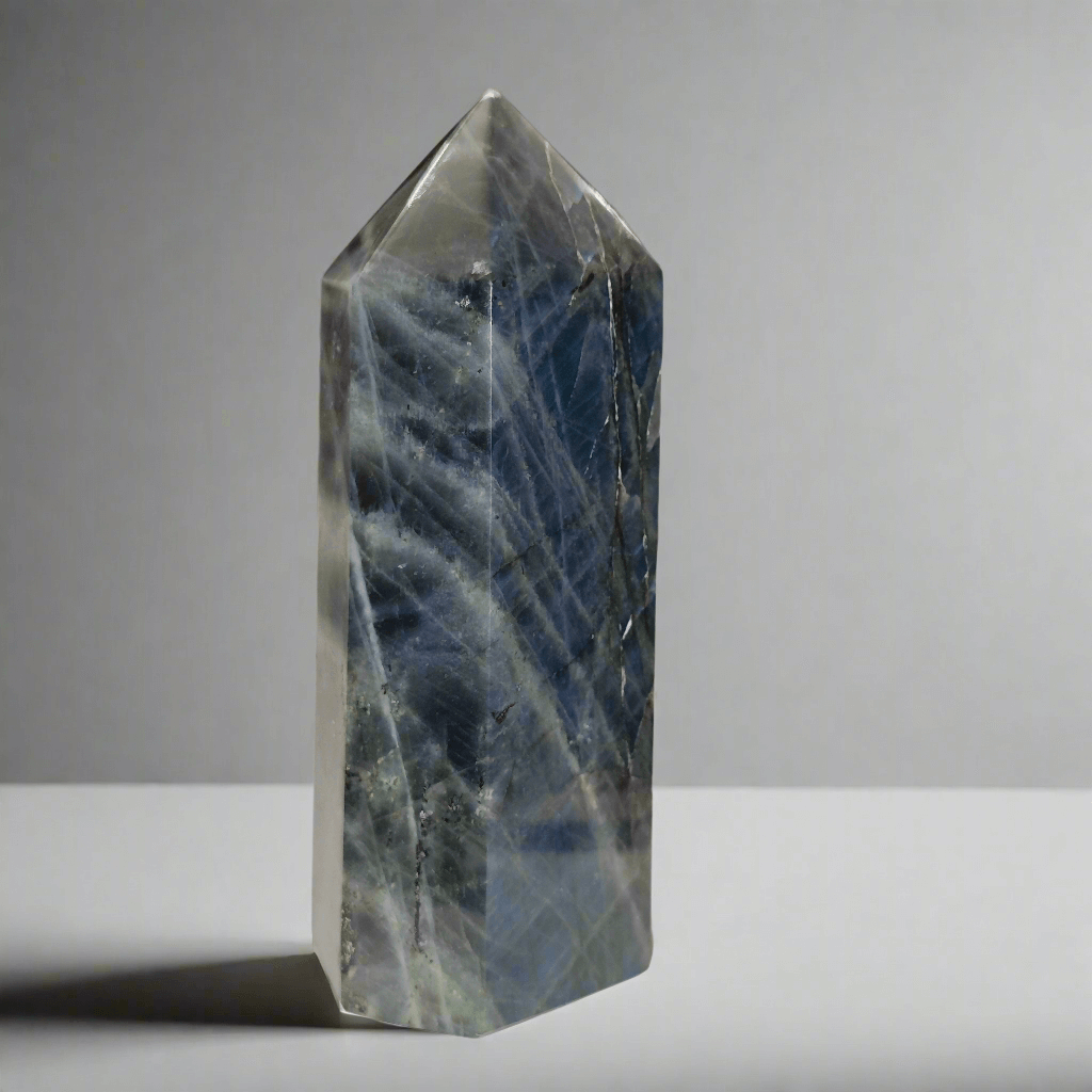 Labradorite Bleue - Pointe EXTRA - 282 g - Oracles &amp; Lunes