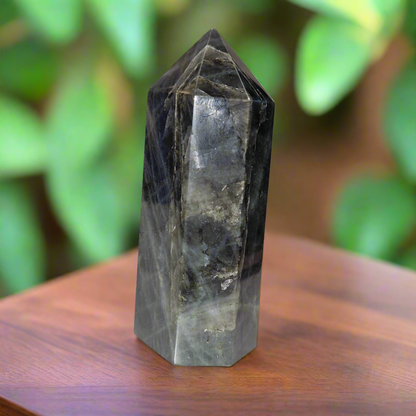 Labradorite Bleue - Pointe EXTRA - 282 g - Oracles &amp; Lunes