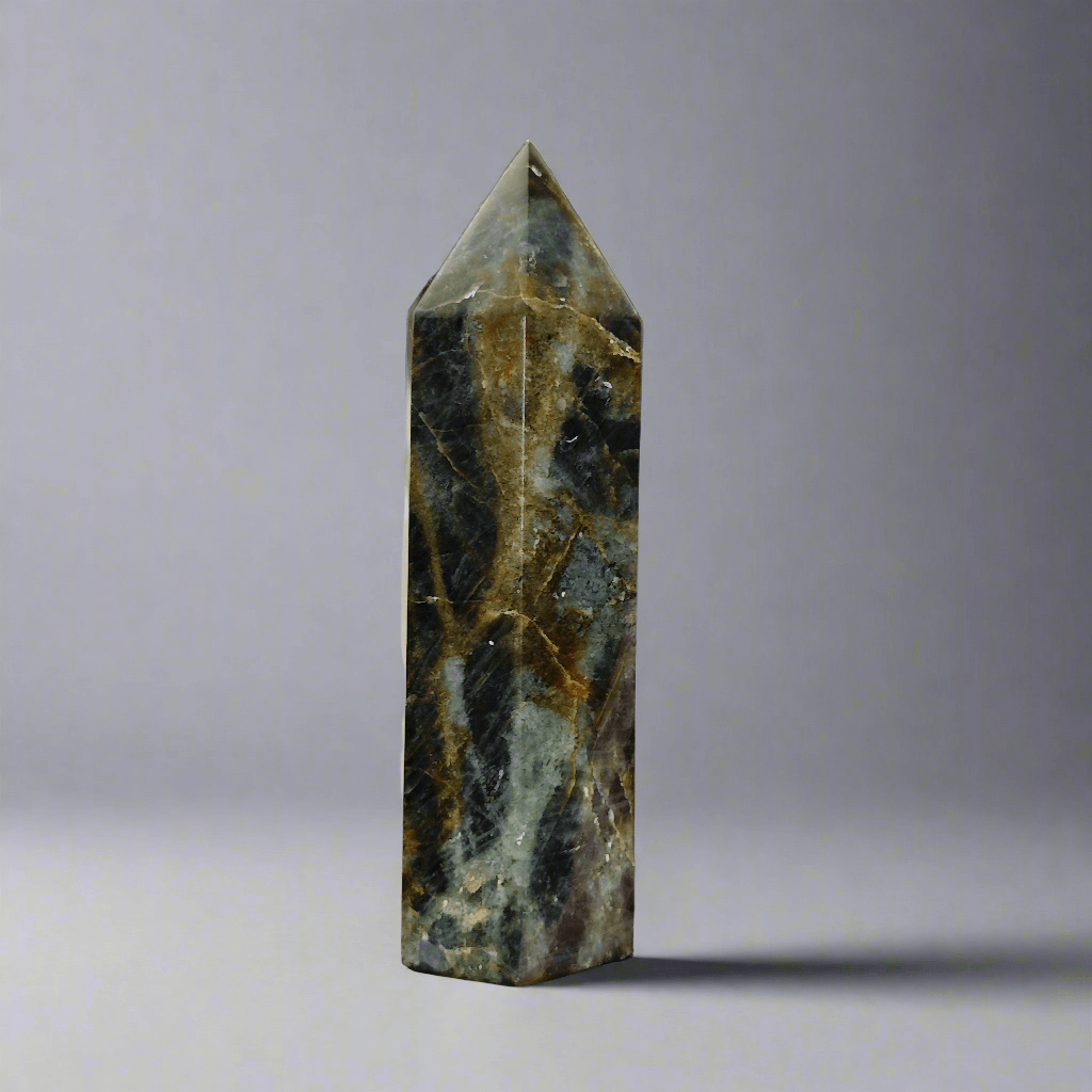 Labradorite Bleue - Pointe EXTRA - 331 g - Oracles &amp; Lunes