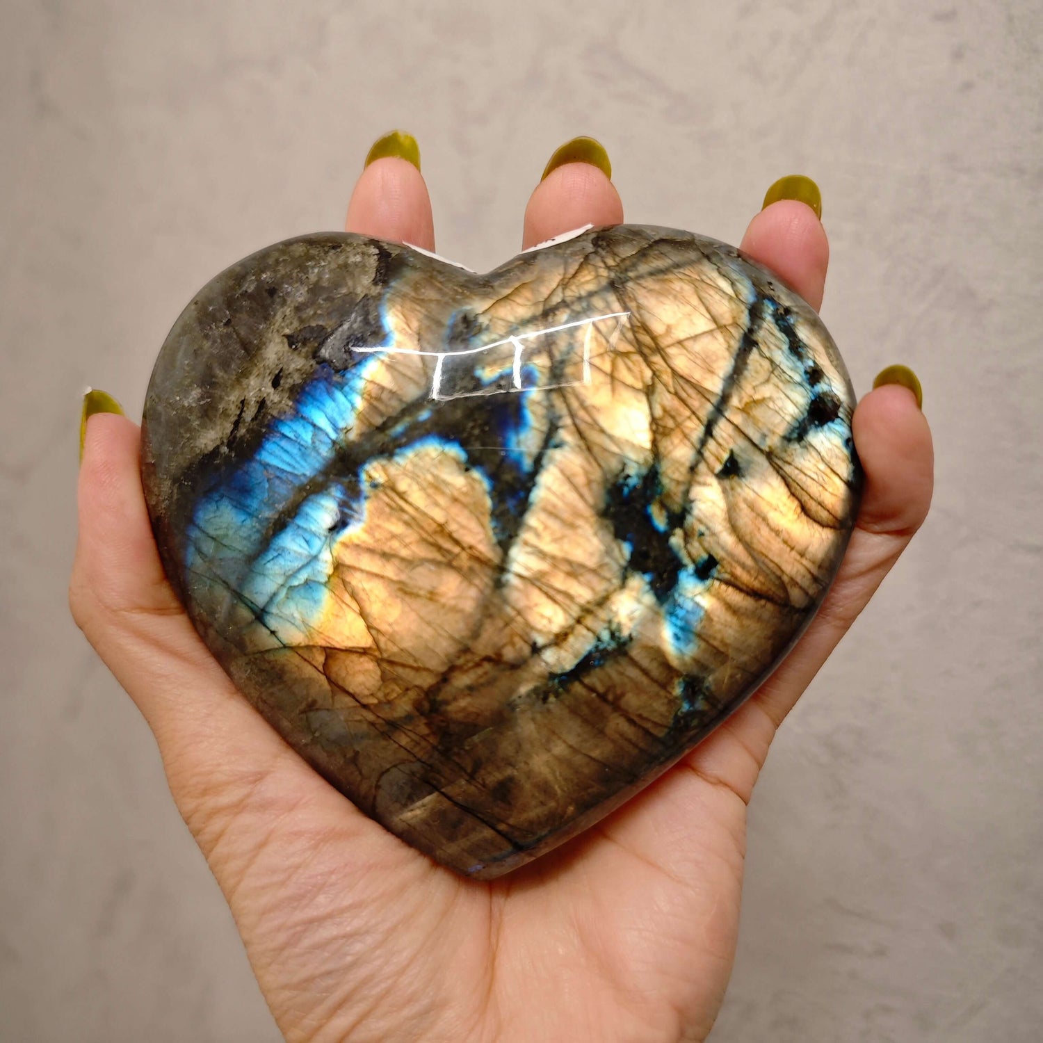 Labradorite Sunset - Coeur EXTRA - 470g - Oracles &amp; Lunes