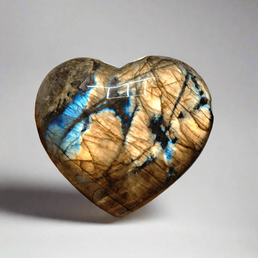 Labradorite Sunset - Coeur EXTRA - 470g - Oracles &amp; Lunes