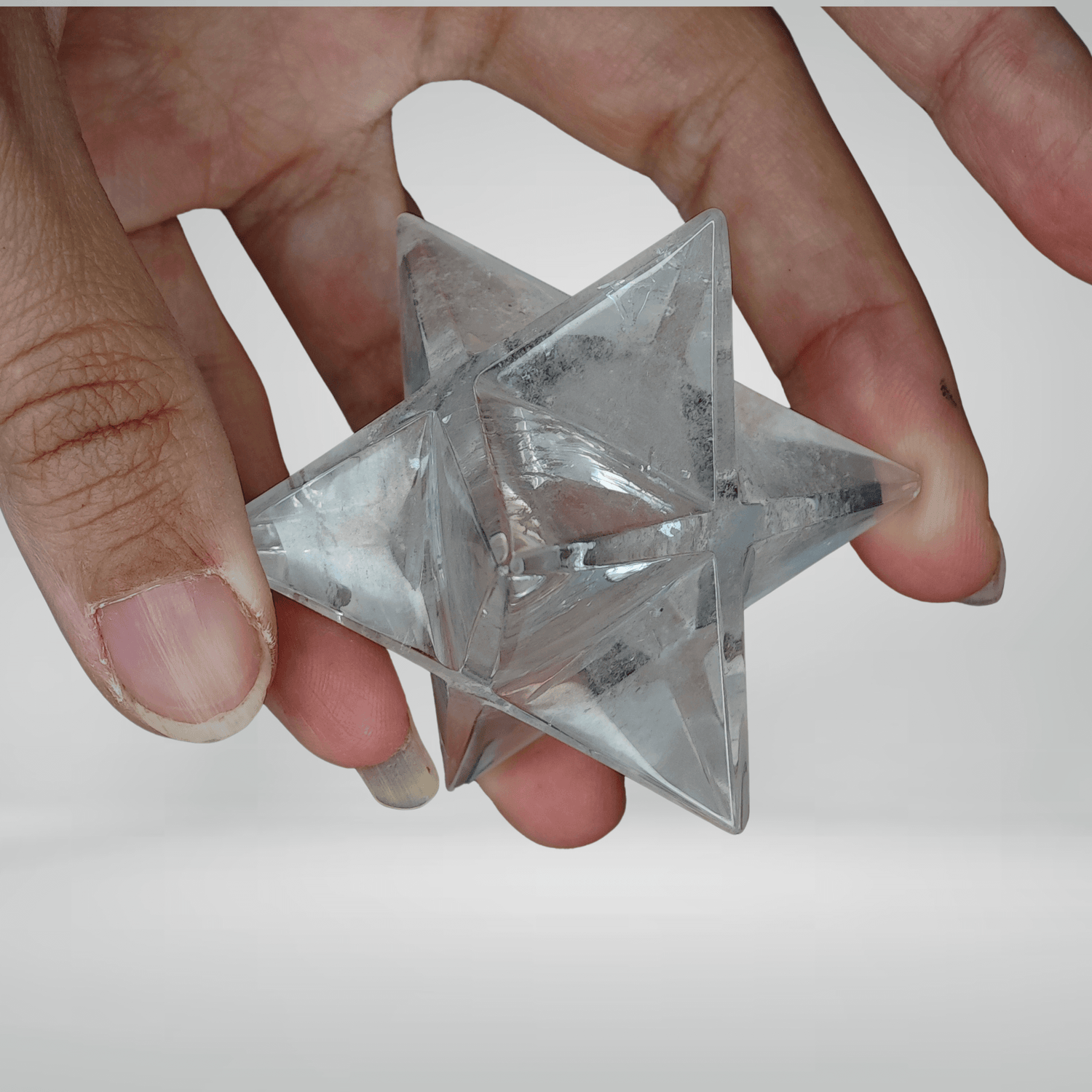 Merkaba - Quartz Hyalin - 5,1cm - Oracles &amp; Lunes