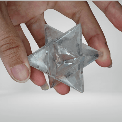 Merkaba - Quartz Hyalin - 5,1cm - Oracles &amp; Lunes